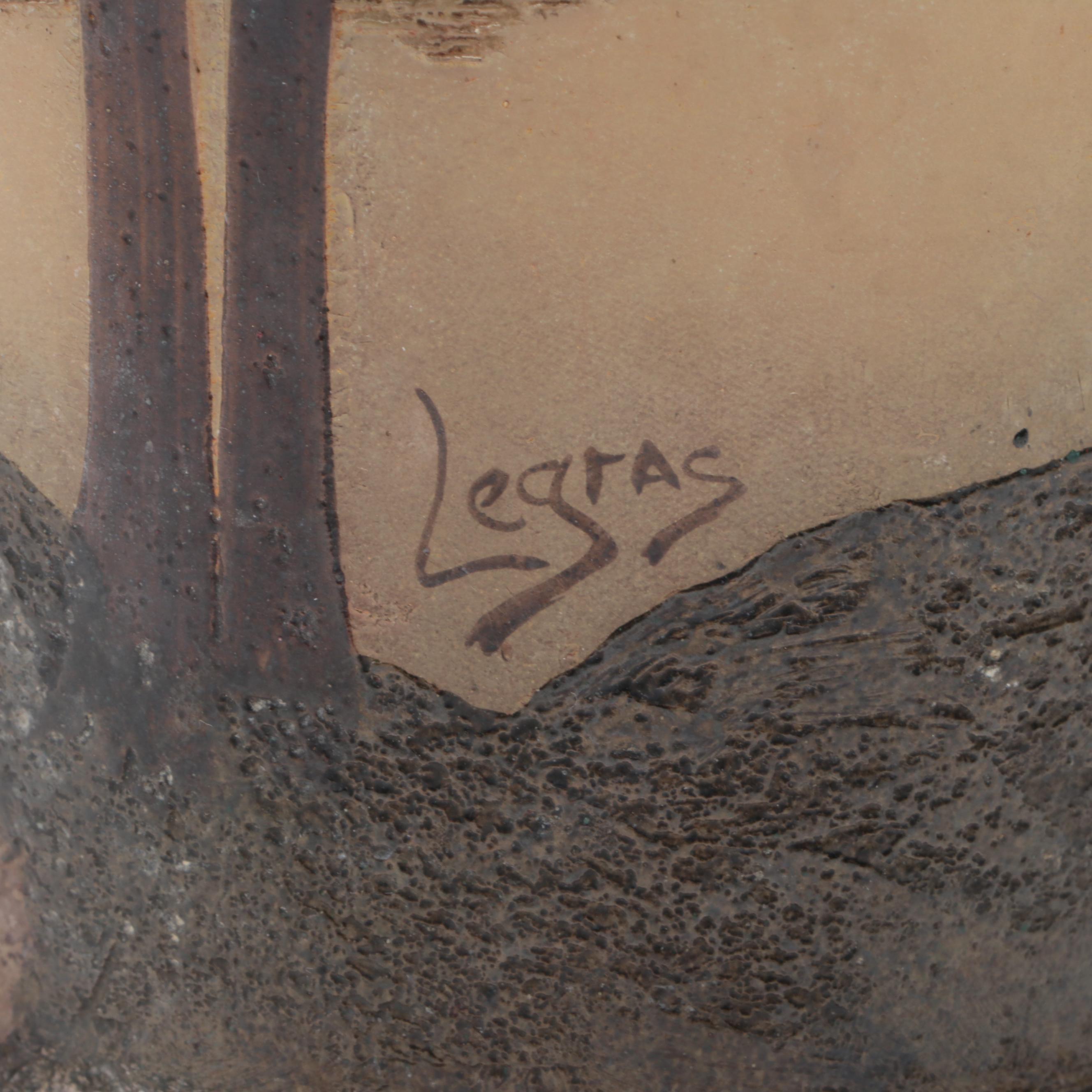 Legras French Cameo Glass Vases, Early 20th Century