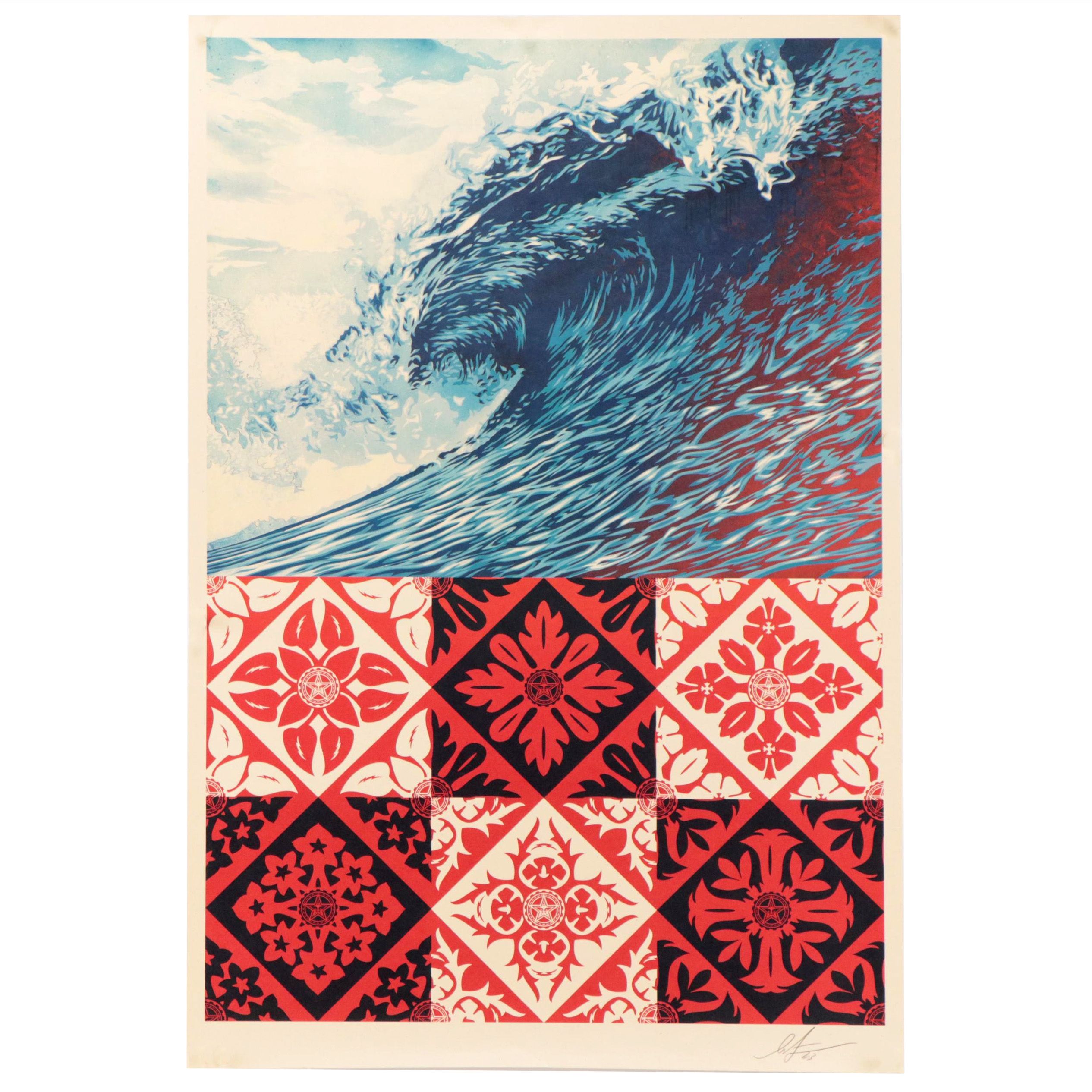 Shepard Fairey Offset Poster "Wave of Distress," 2023