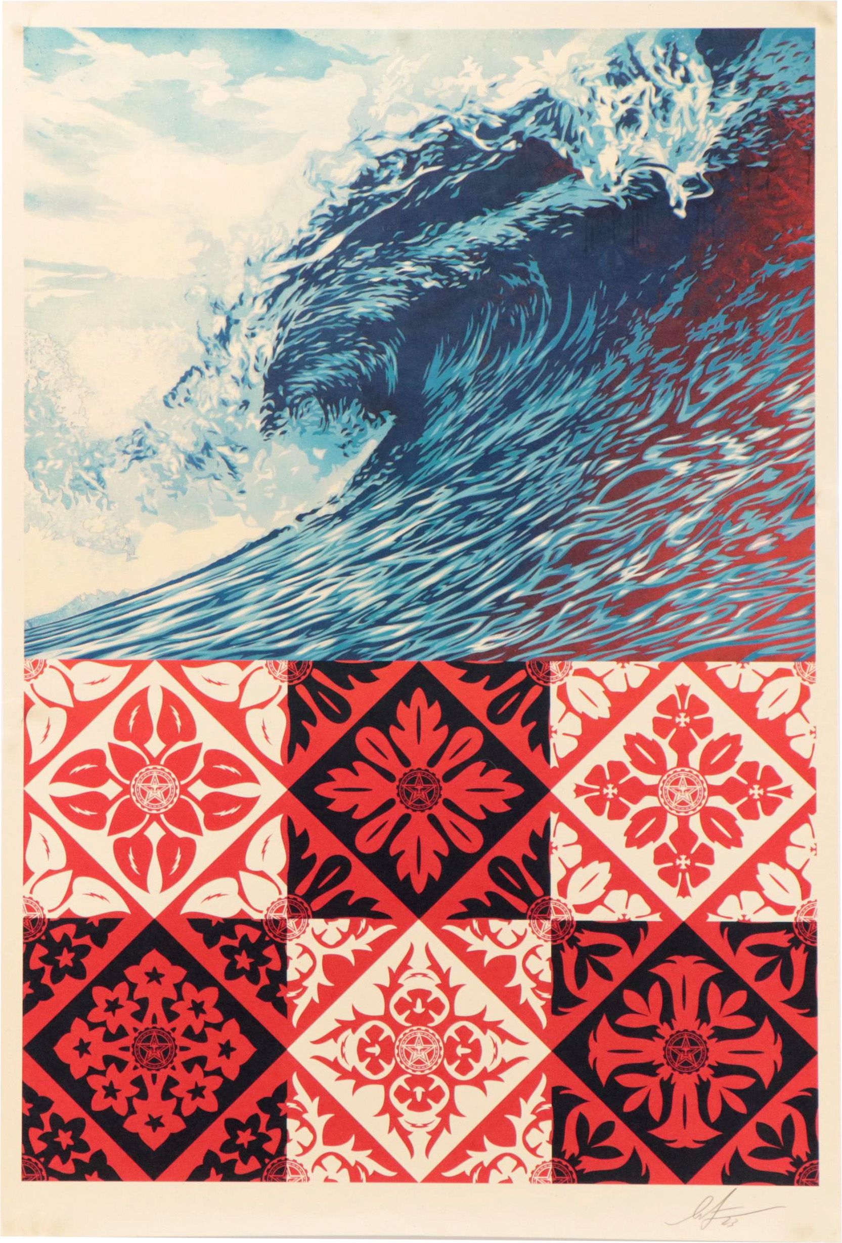 Shepard Fairey Offset Poster "Wave of Distress," 2023