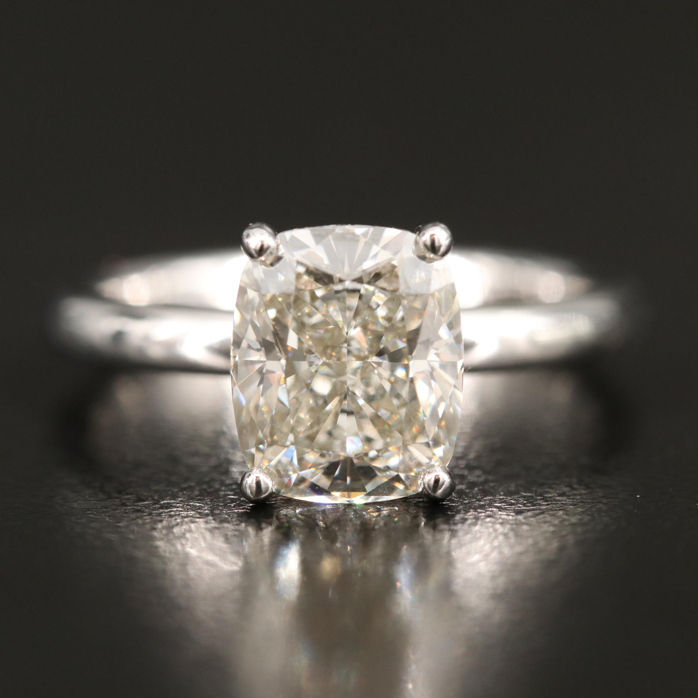 14K 3.00 CT Lab Grown Diamond Solitaire Ring