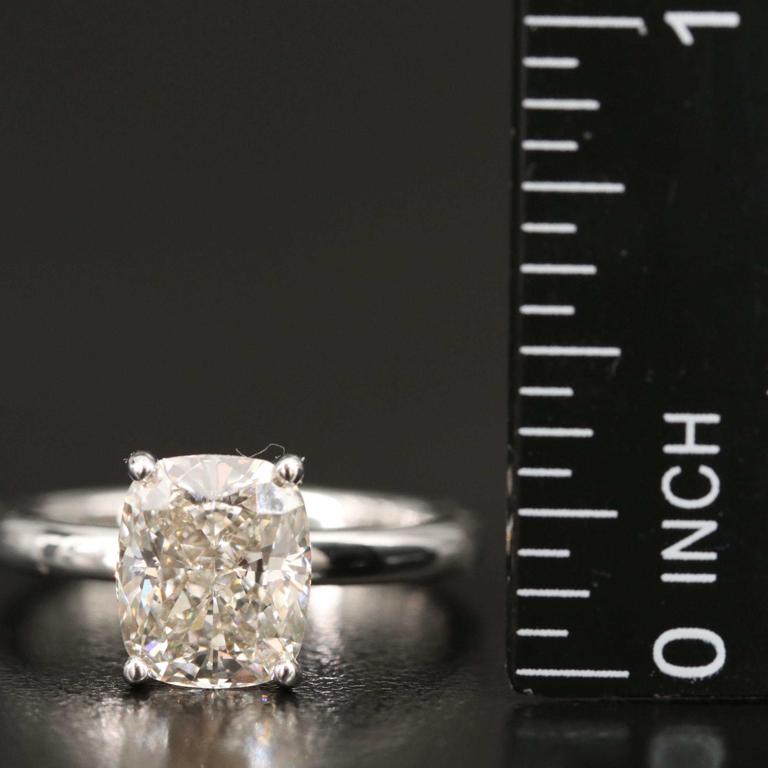 14K 3.00 CT Lab Grown Diamond Solitaire Ring
