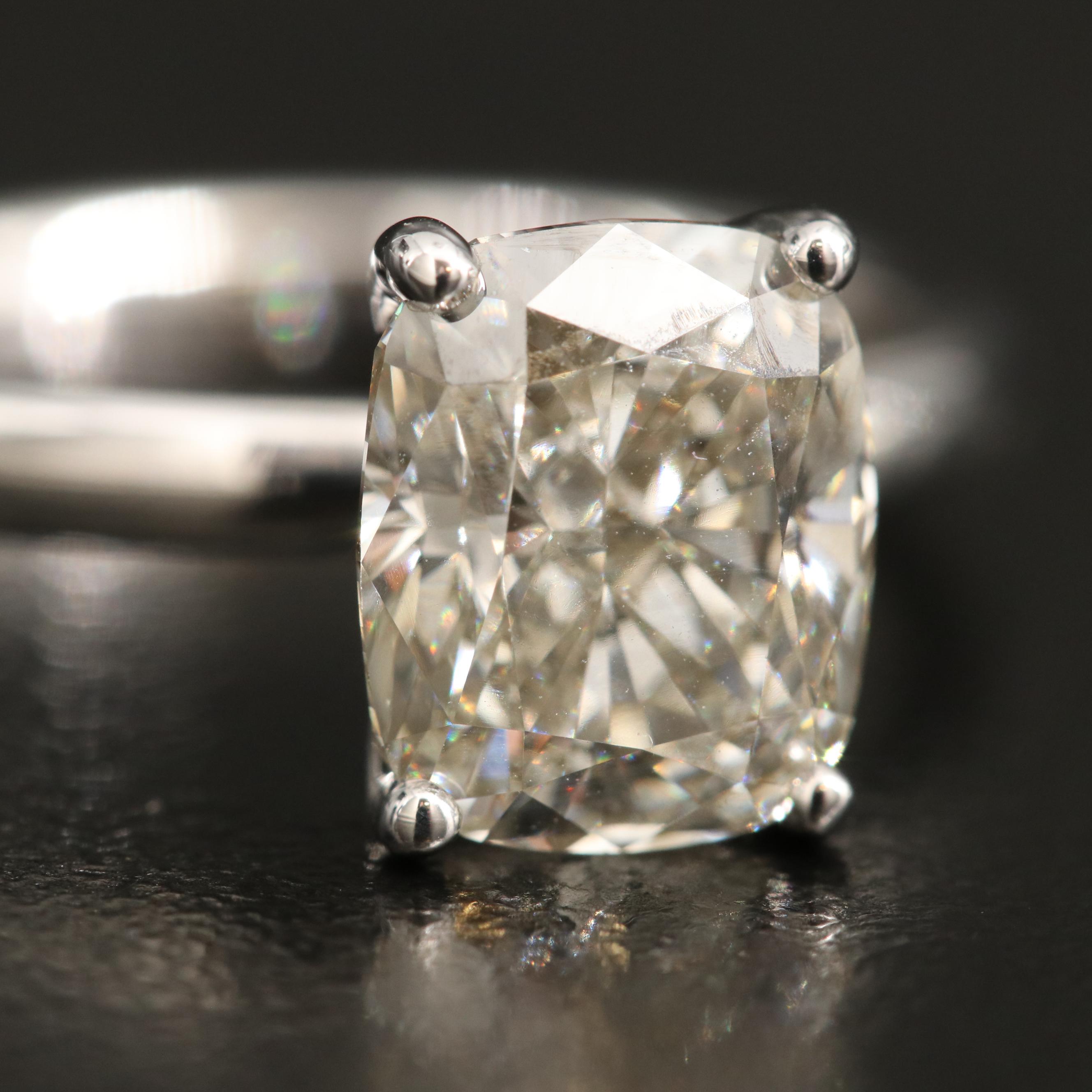 14K 3.00 CT Lab Grown Diamond Solitaire Ring