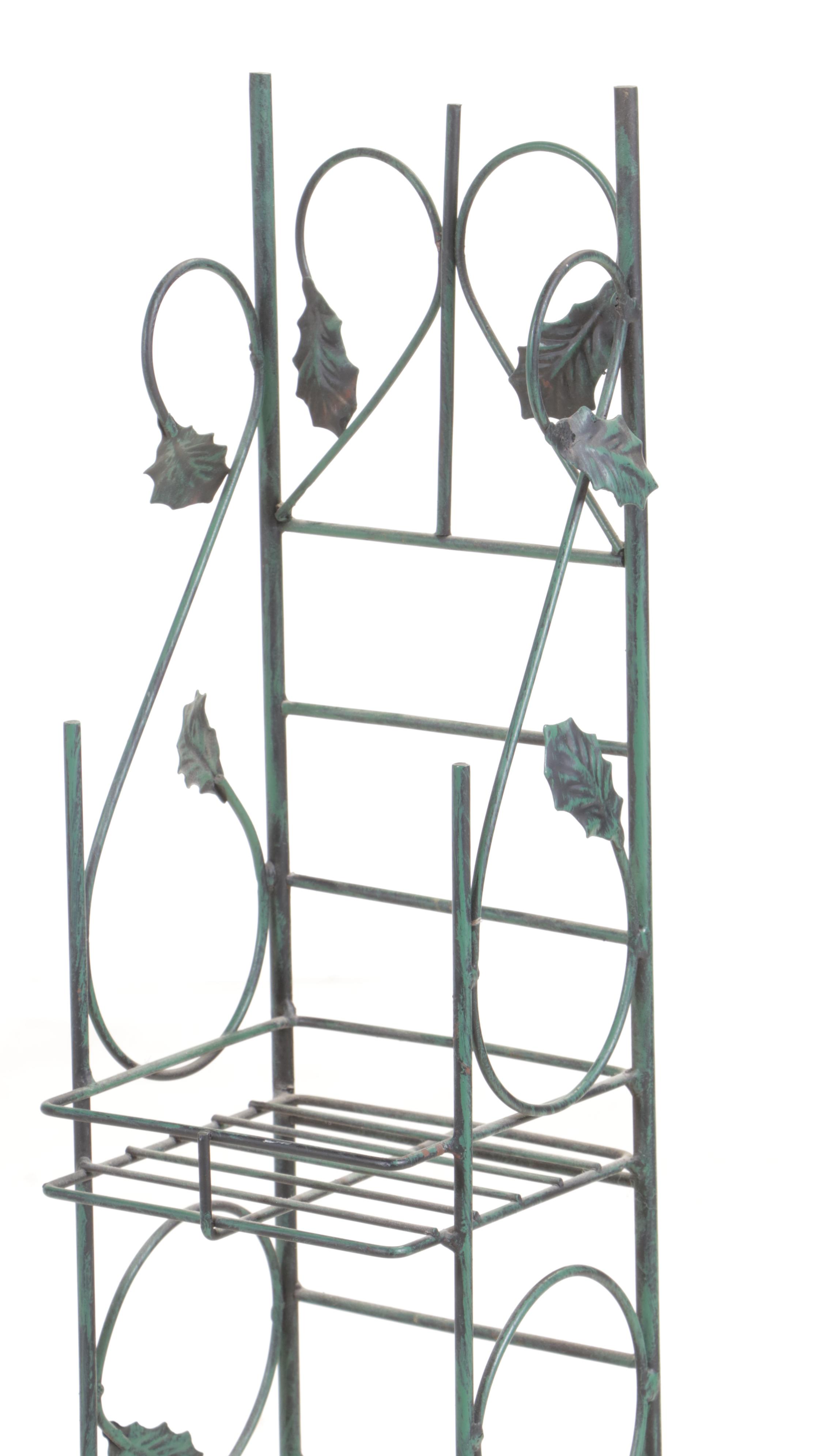 Contemporary Decorative Wire Rack and Table