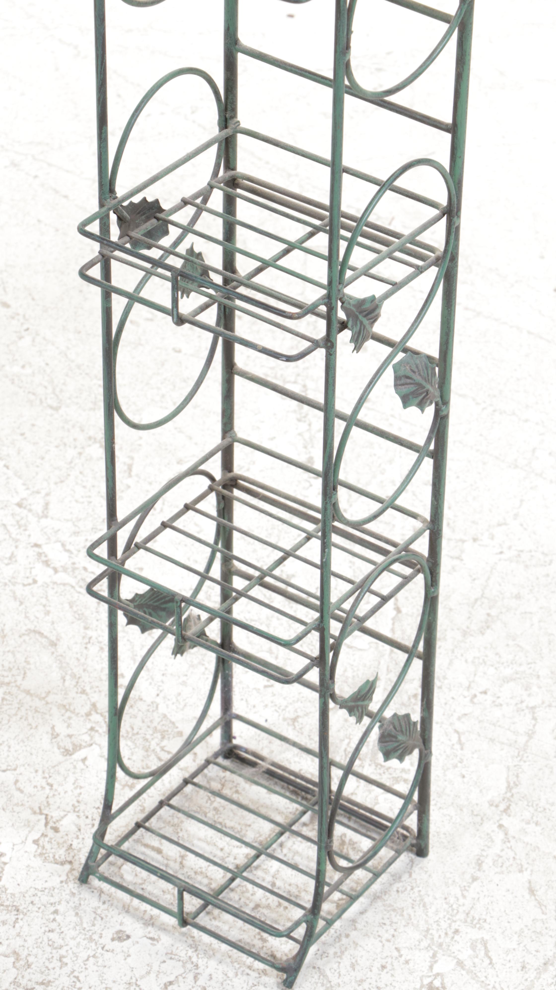 Contemporary Decorative Wire Rack and Table