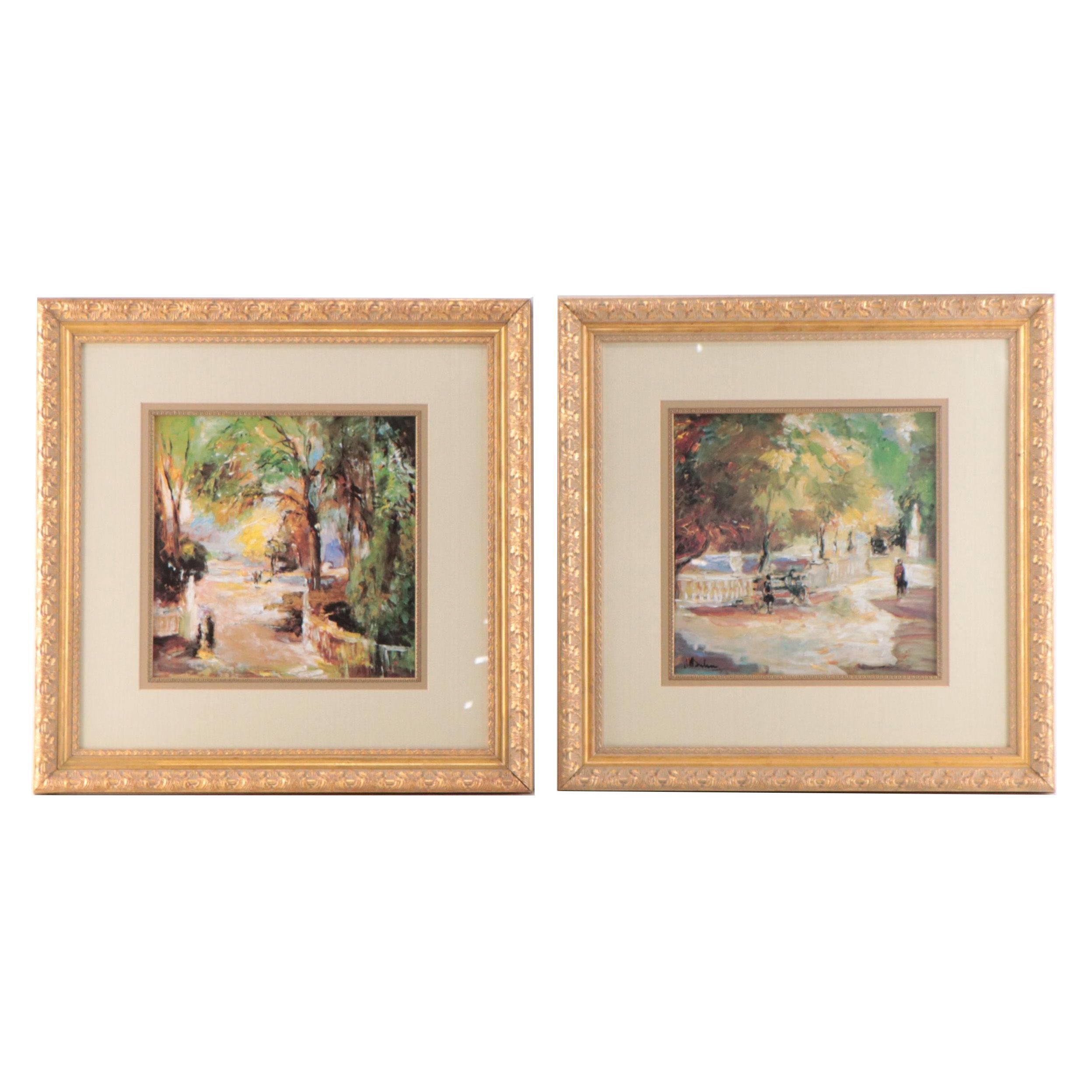Impressionist Style Offset Lithographs After Mary Dulon, 21st Century