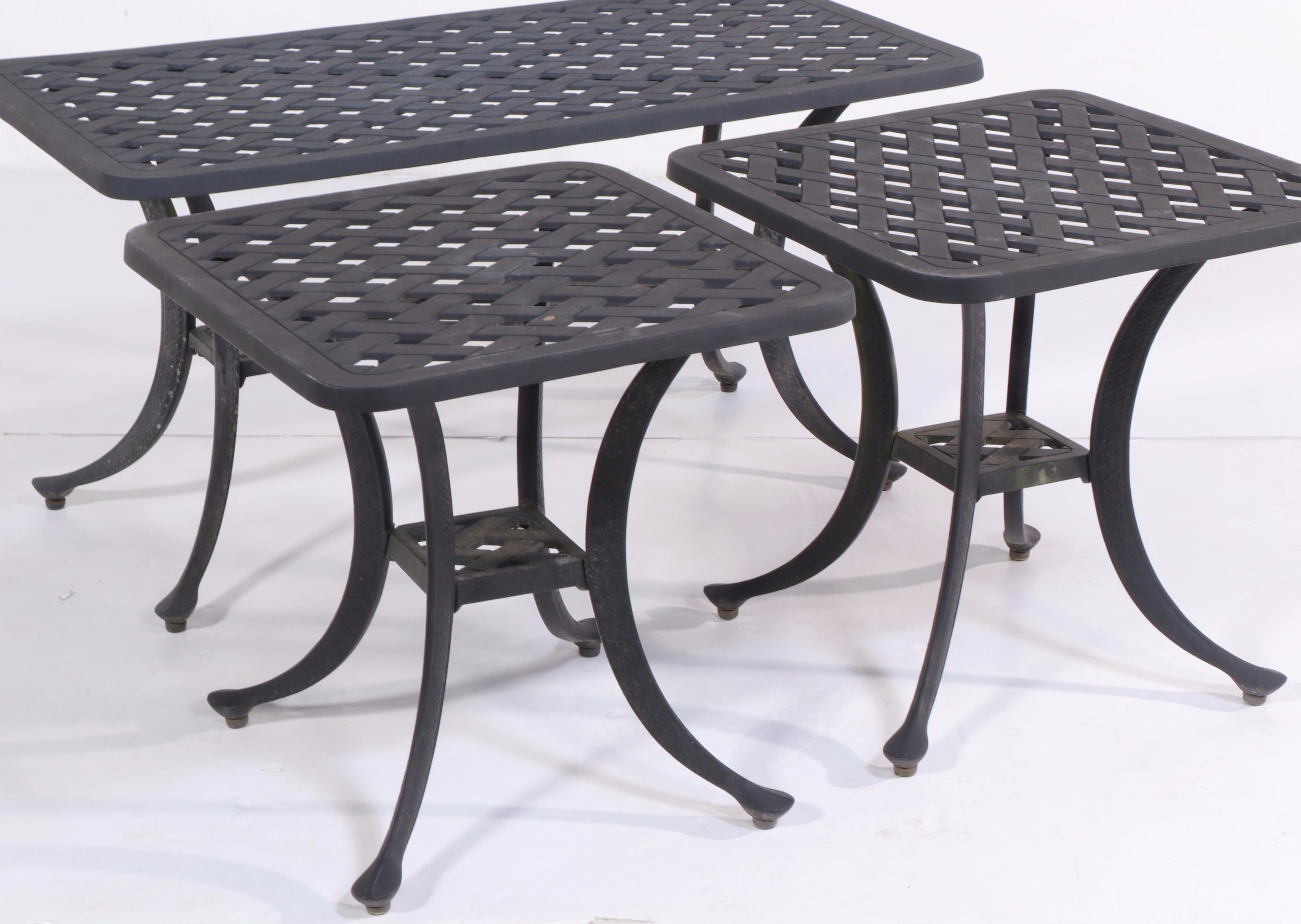 Eight-Piece Cast Aluminum Patio Furniture Set
