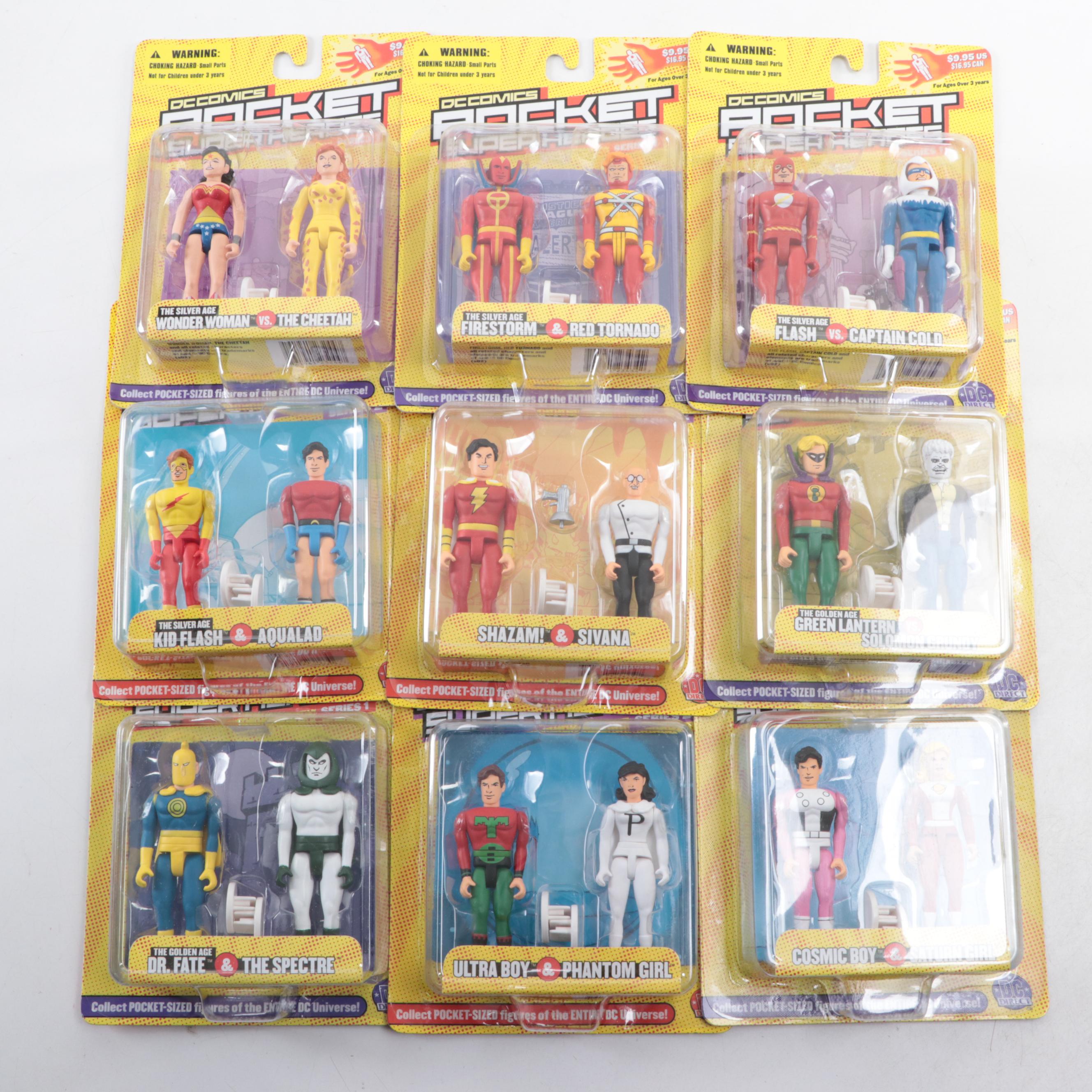 DC Direct Pocket Super Heroes and Diamond X-Men Minimates Action Figures