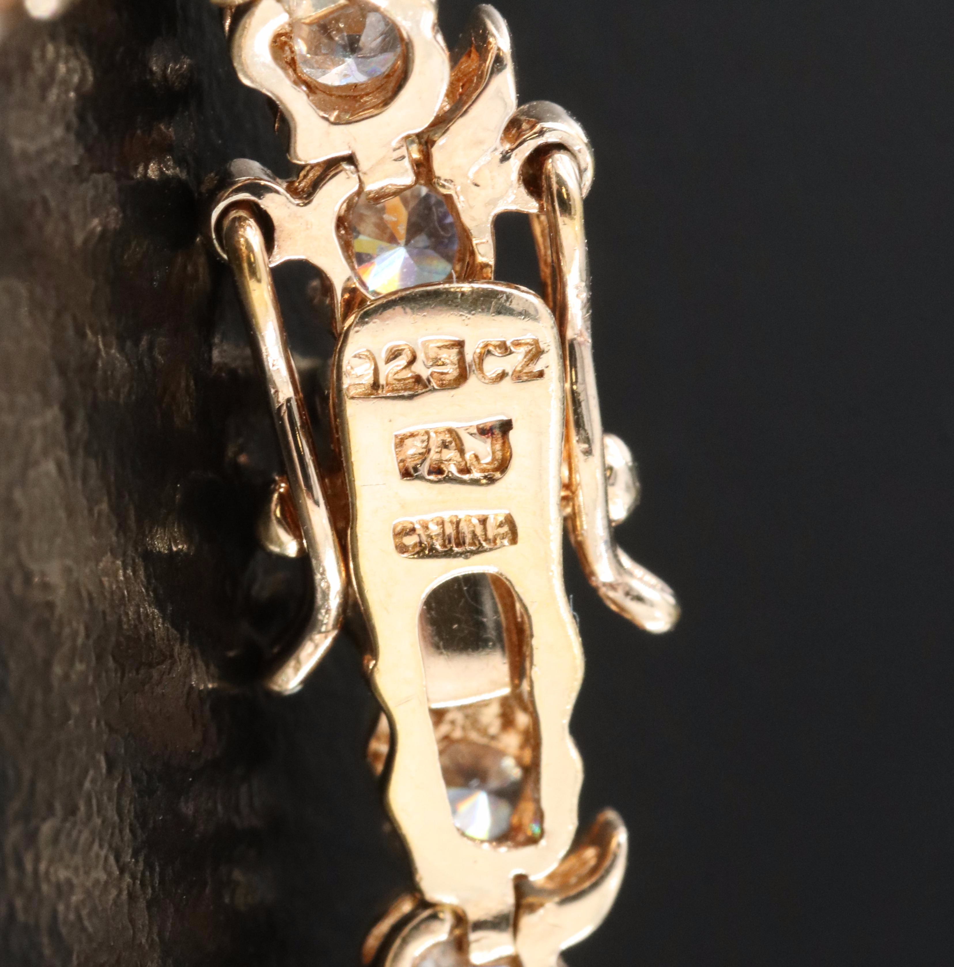 Sterling Cubic Zirconia Line Bracelet