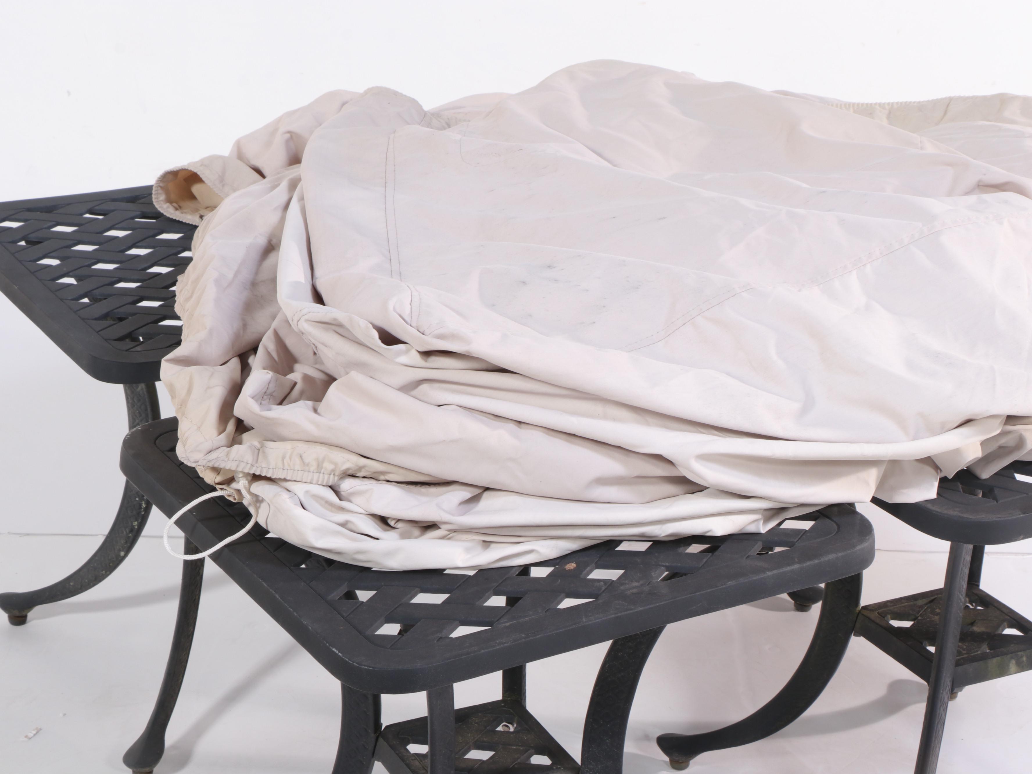 Eight-Piece Cast Aluminum Patio Furniture Set