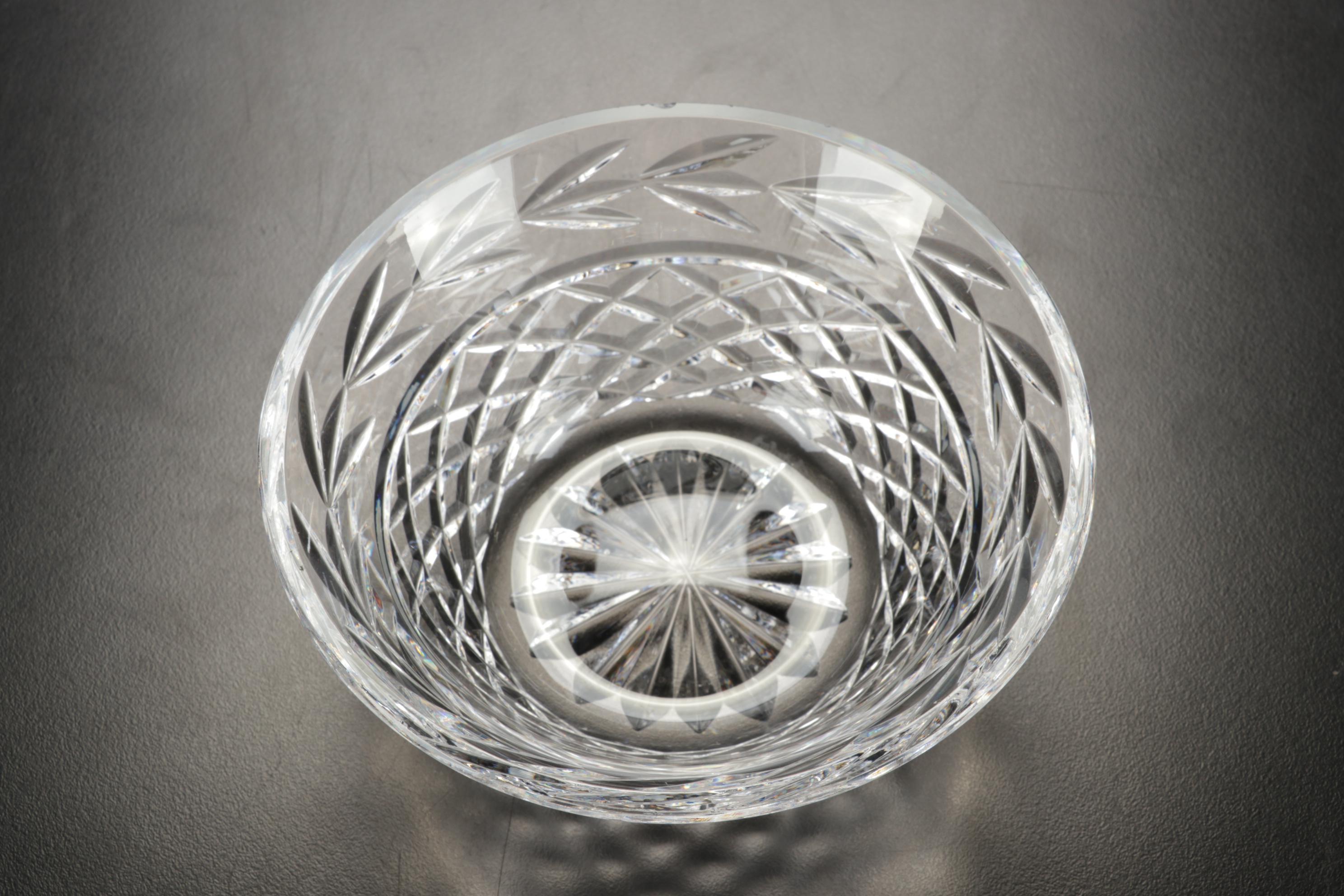 Waterford and Shannon Crystal Bowl, Vase, and Plate