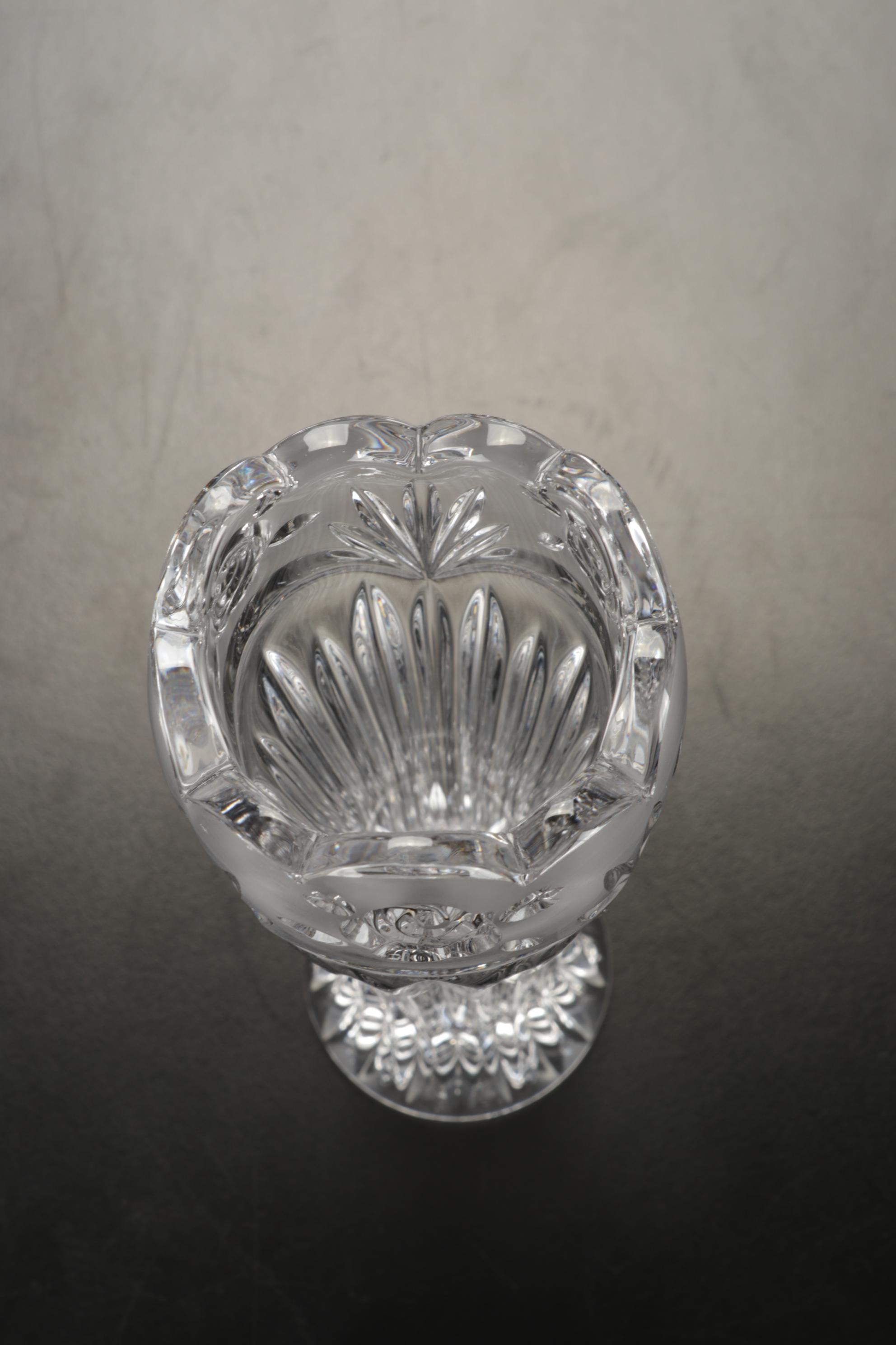 Waterford and Shannon Crystal Bowl, Vase, and Plate