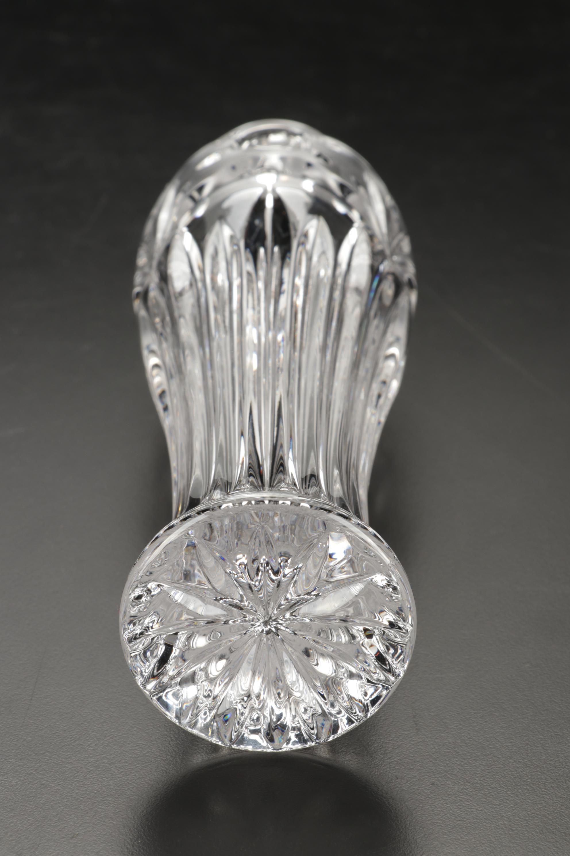 Waterford and Shannon Crystal Bowl, Vase, and Plate