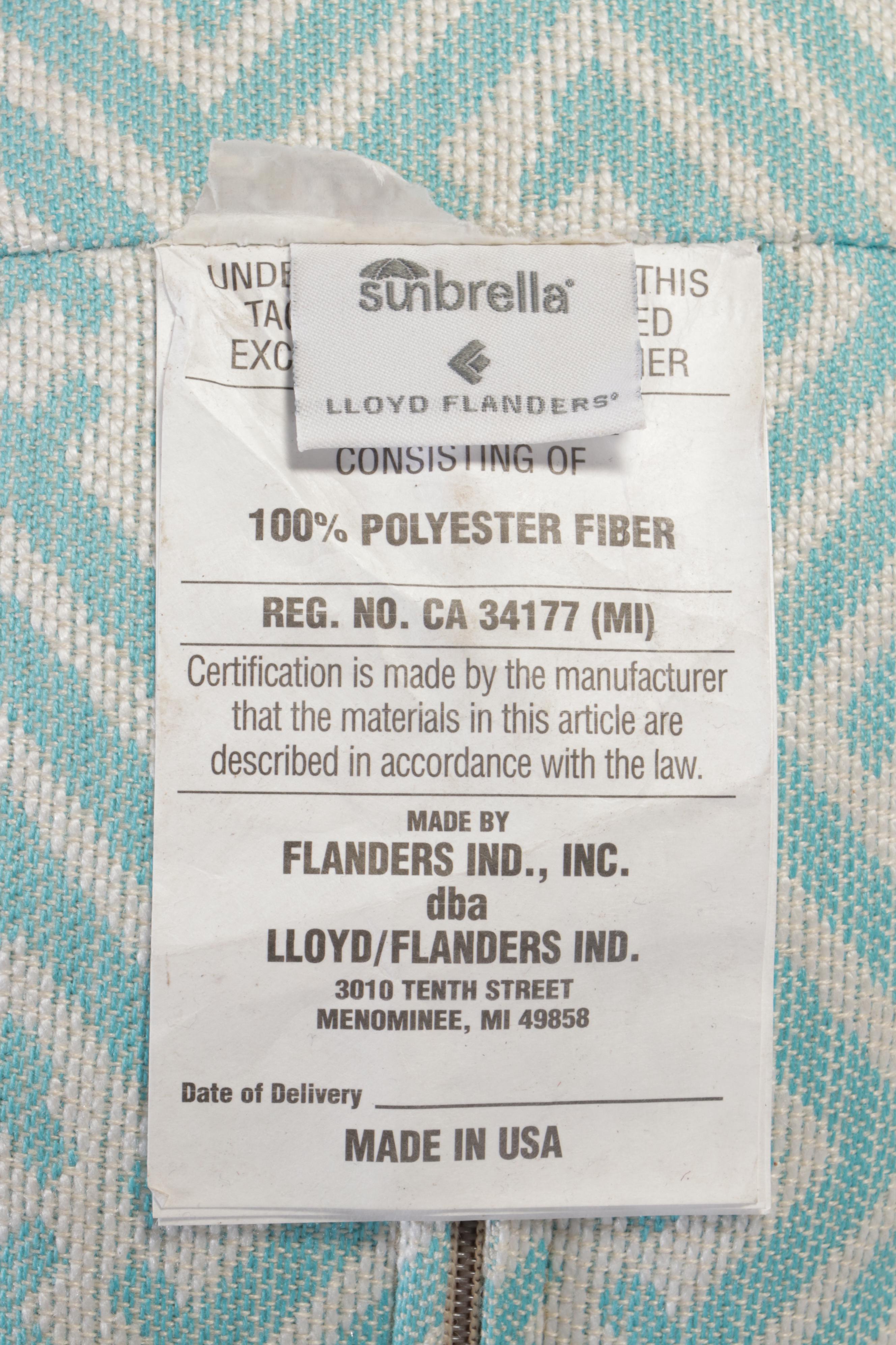 Pair of Lloyd/Flanders "Reflections" Lloyd Loom Wicker Patio Lounge Chairs