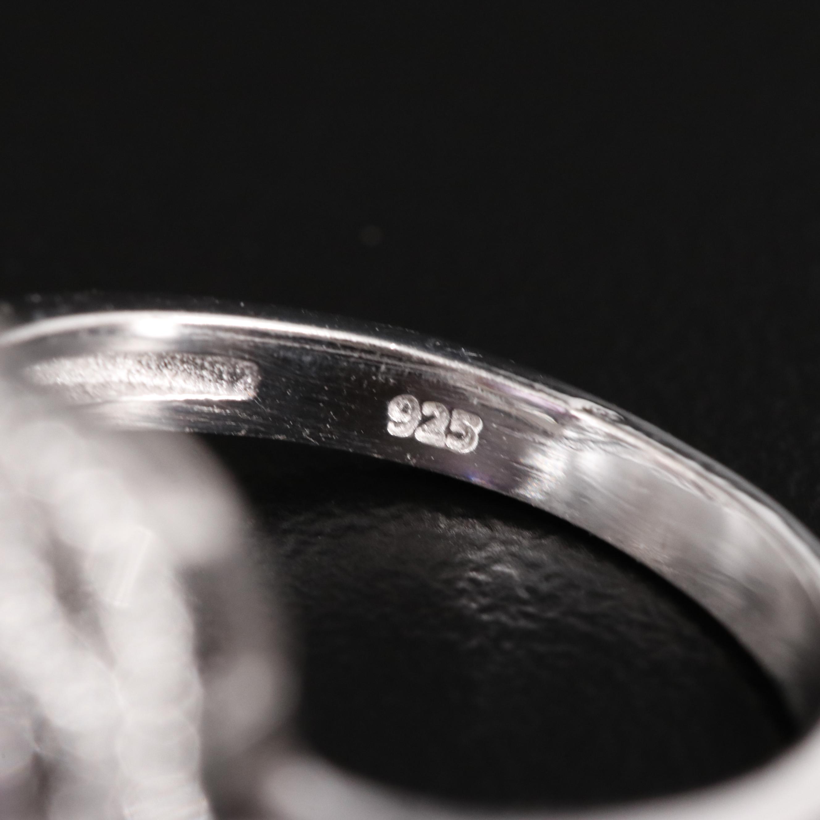 Sterling Oval Amethyst Ring