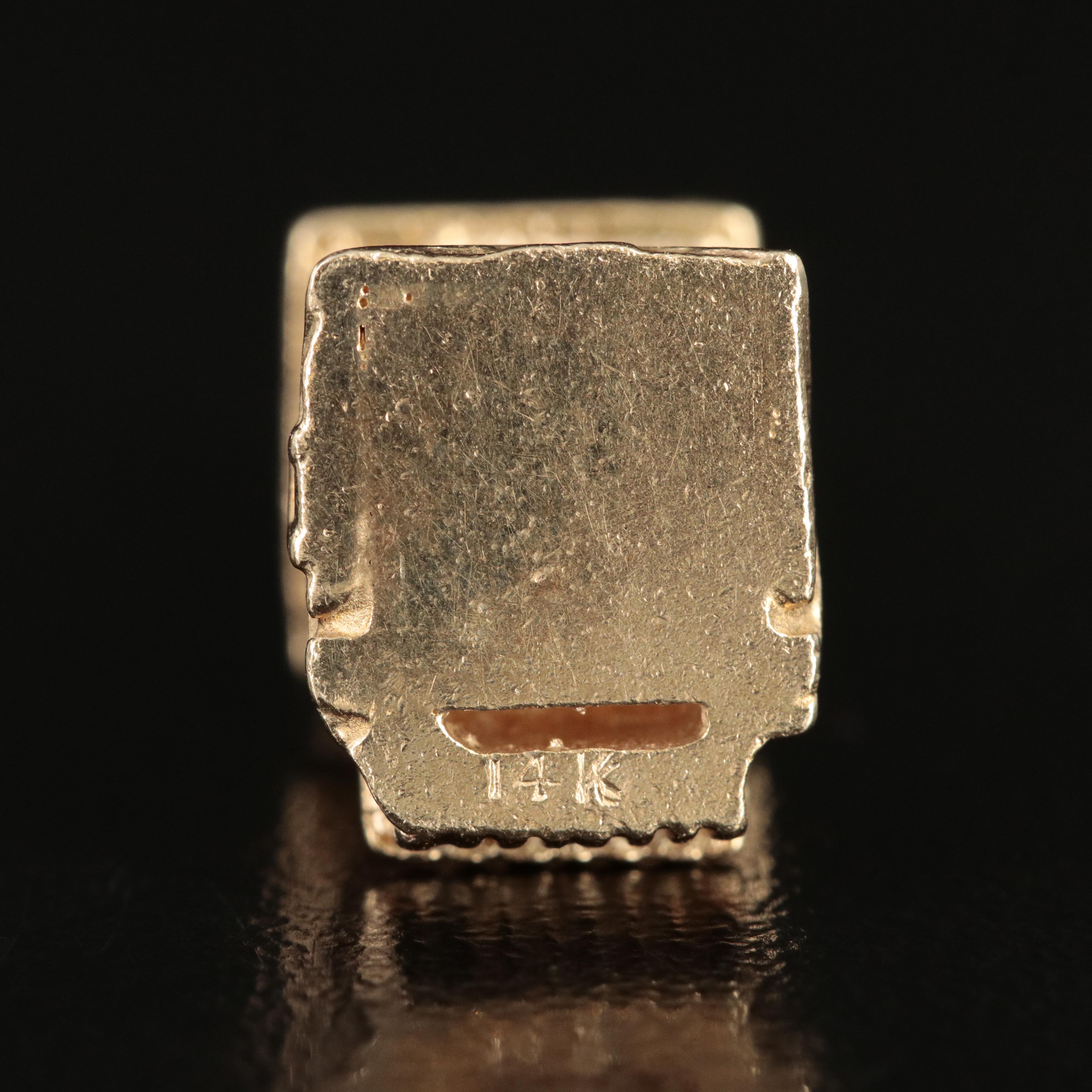 14K Oil Derrick Charm