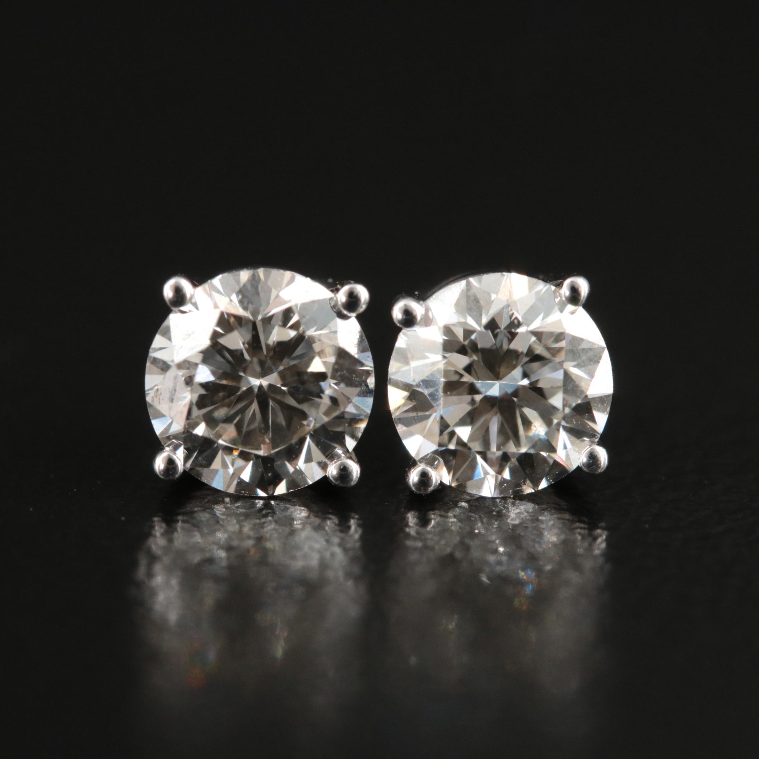 14K 1.45 CTW Lab Grown Diamond Stud Earrings
