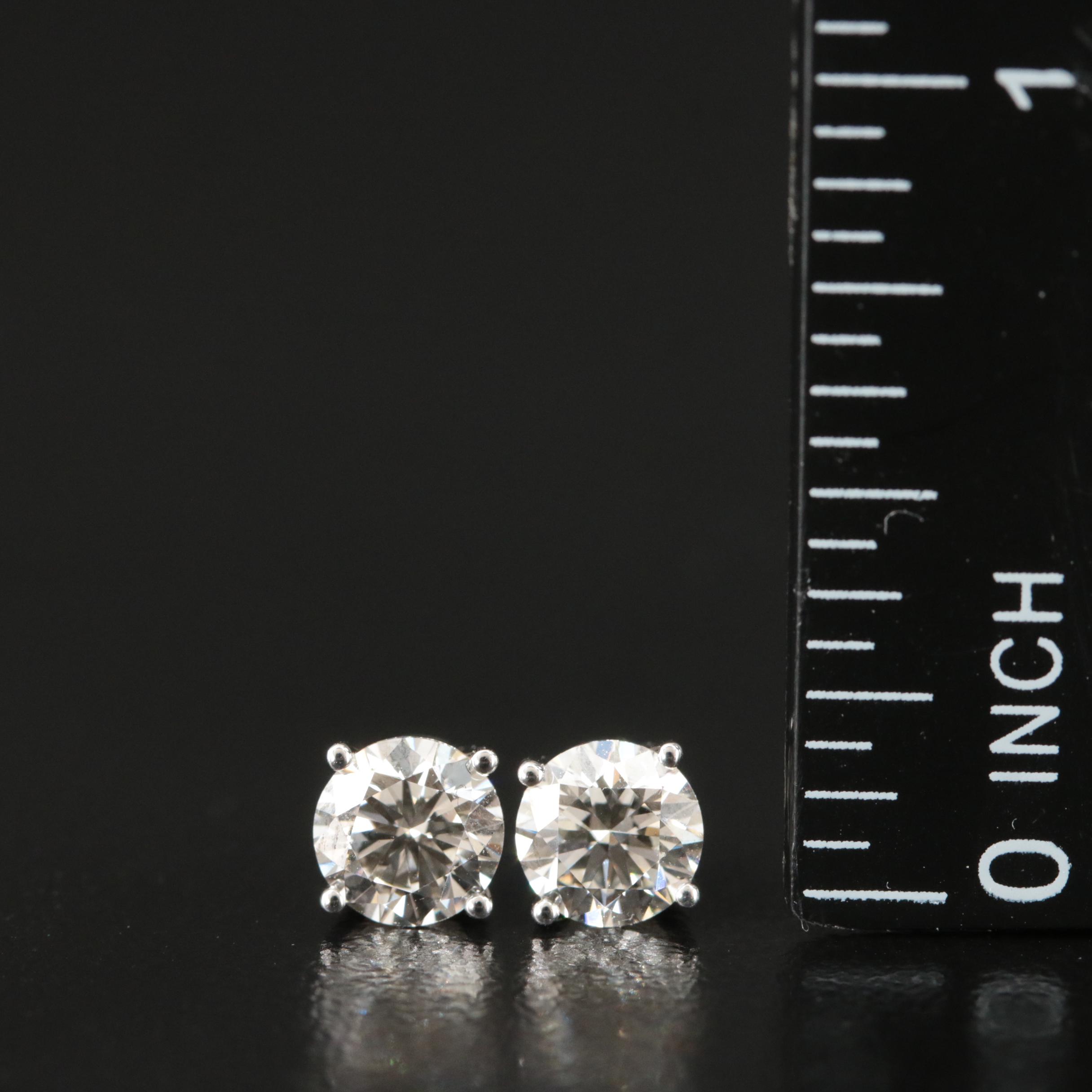 14K 1.45 CTW Lab Grown Diamond Stud Earrings