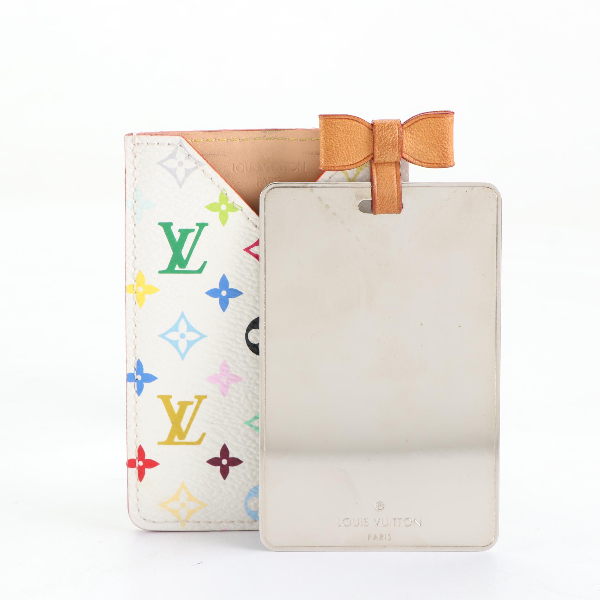 Louis Vuitton x Takashi Murakami Etui Miroir in Monogram Multicolor Canvas