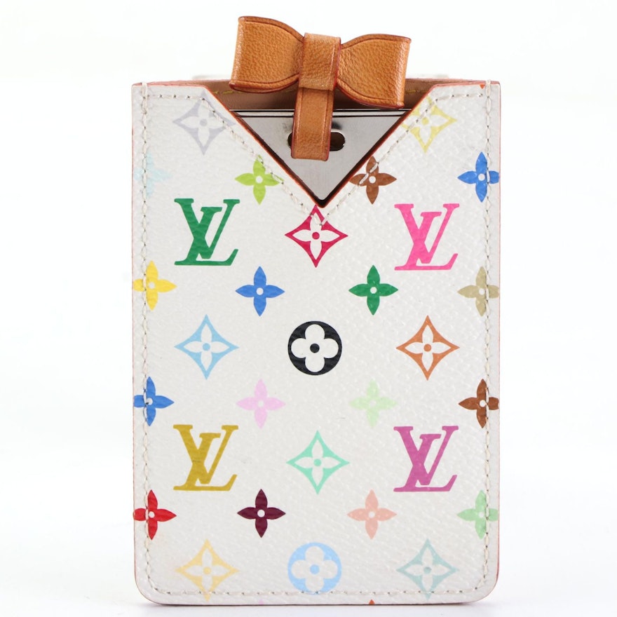 Louis Vuitton x Takashi Murakami Etui Miroir in Monogram Multicolor Canvas