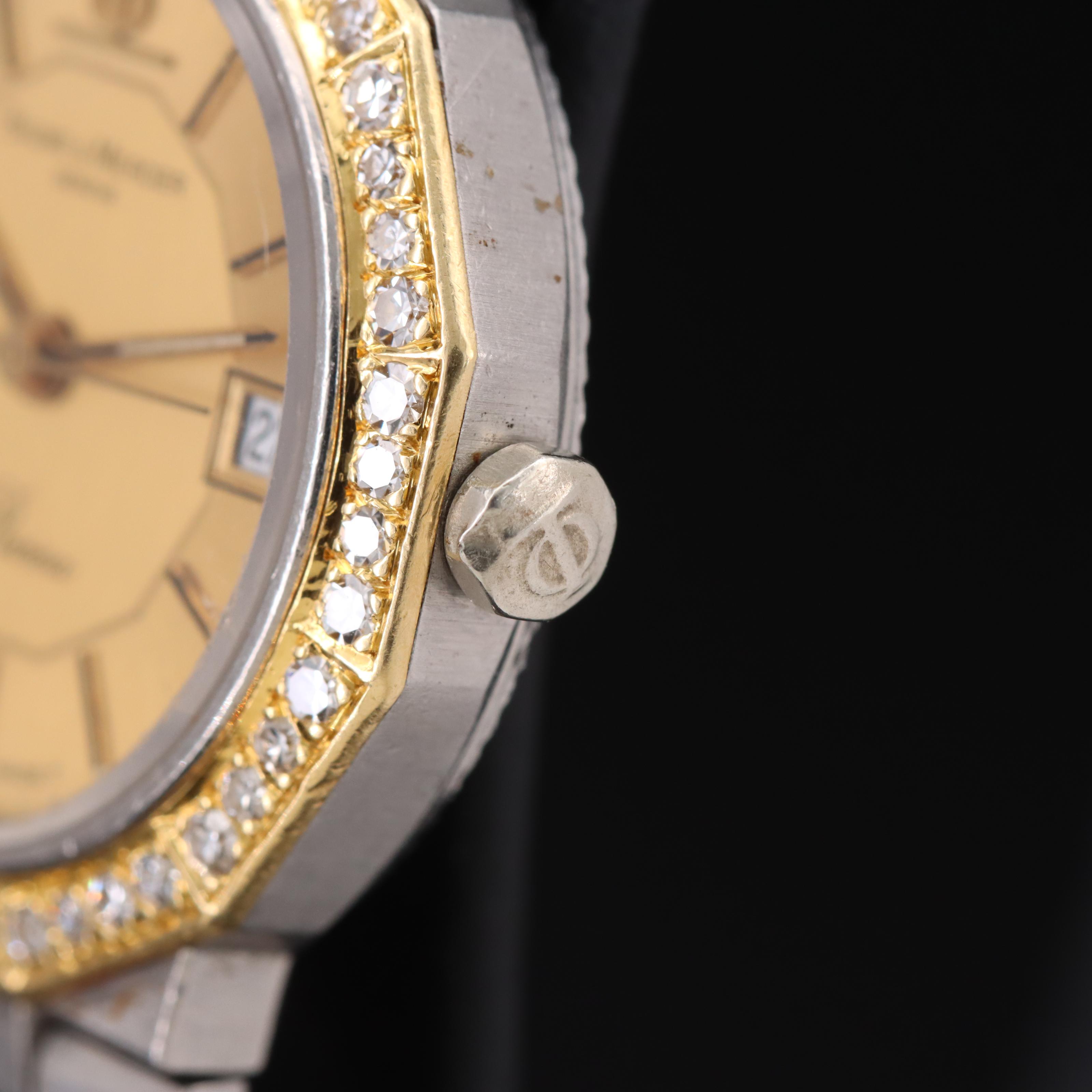 Baume & Mercier Riviera 18K and Stainless Steel Diamond Watch