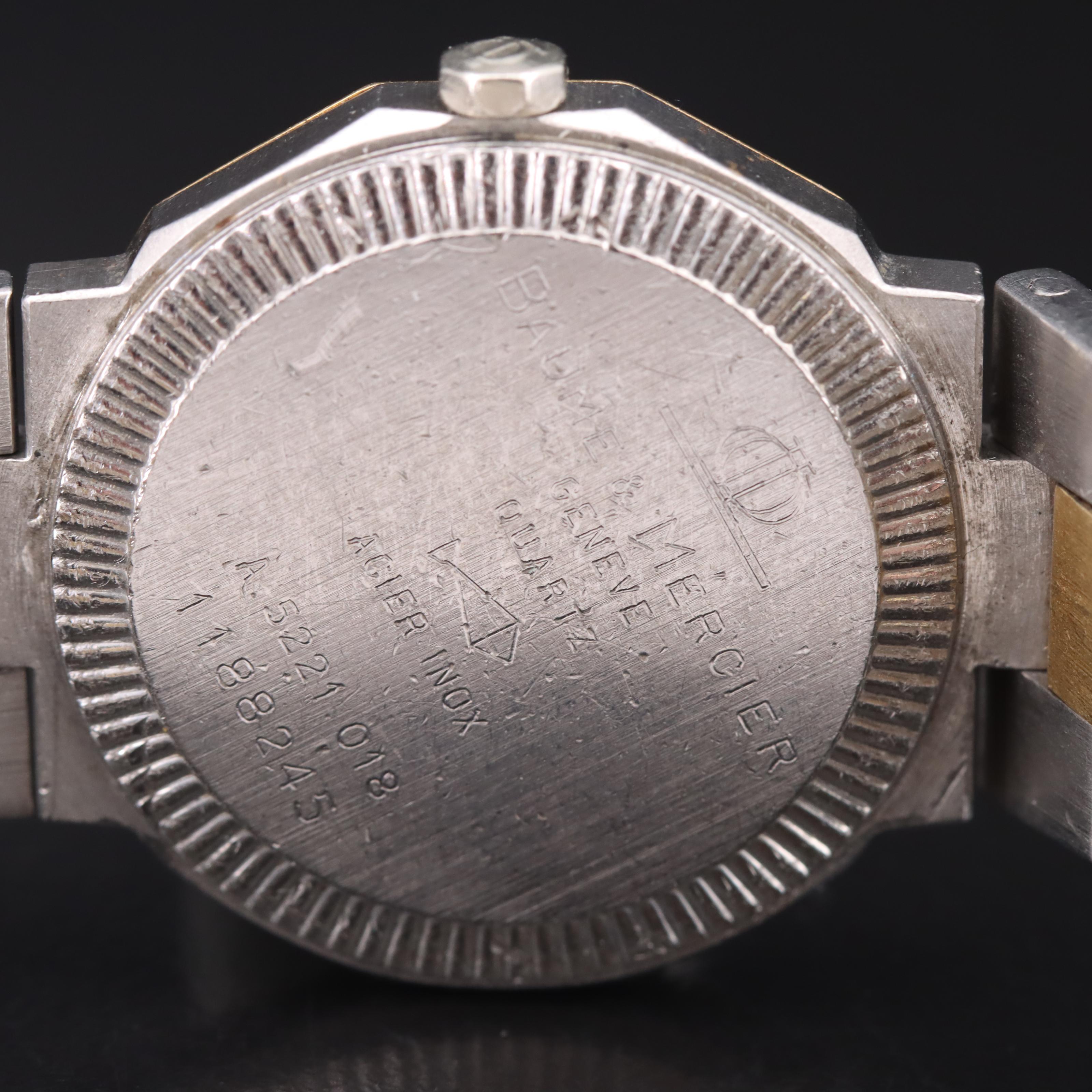 Baume & Mercier Riviera 18K and Stainless Steel Diamond Watch