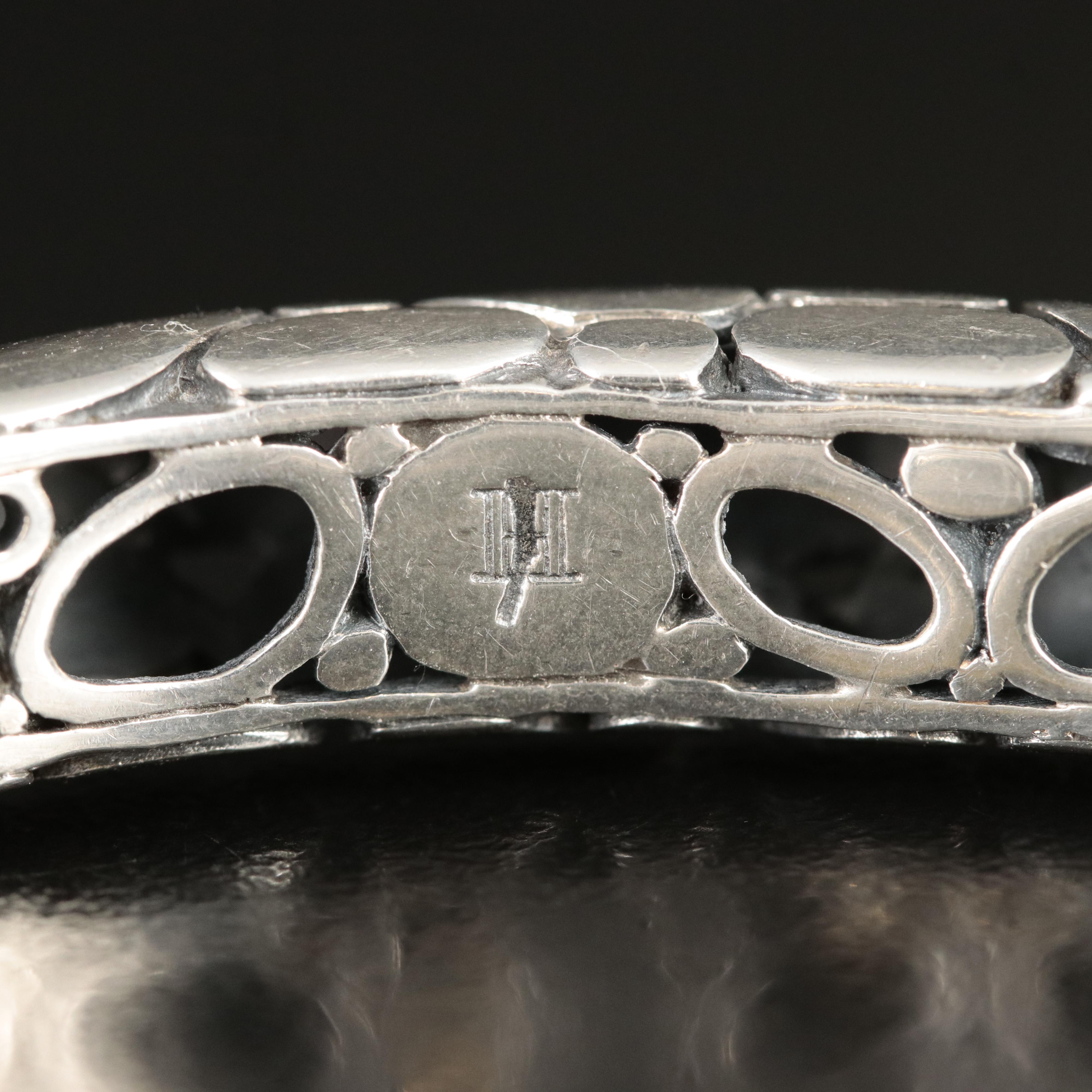 John Hardy "Kali" Sterling Hinged Bangle
