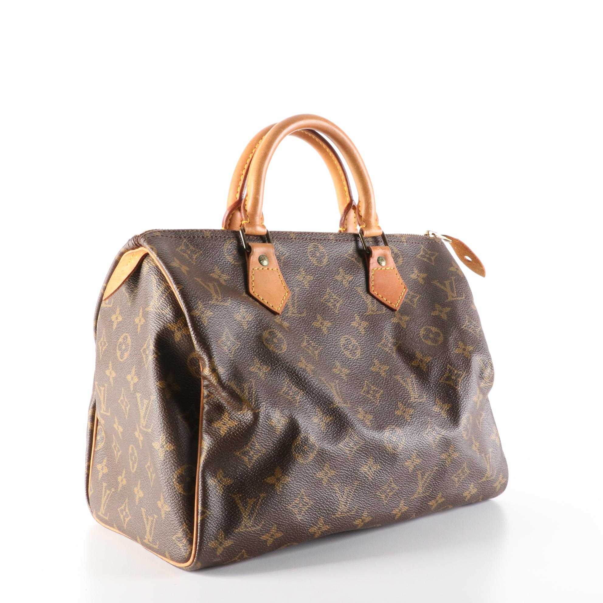 Louis Vuitton Speedy 30 in Monogram Canvas and Vachetta Leather