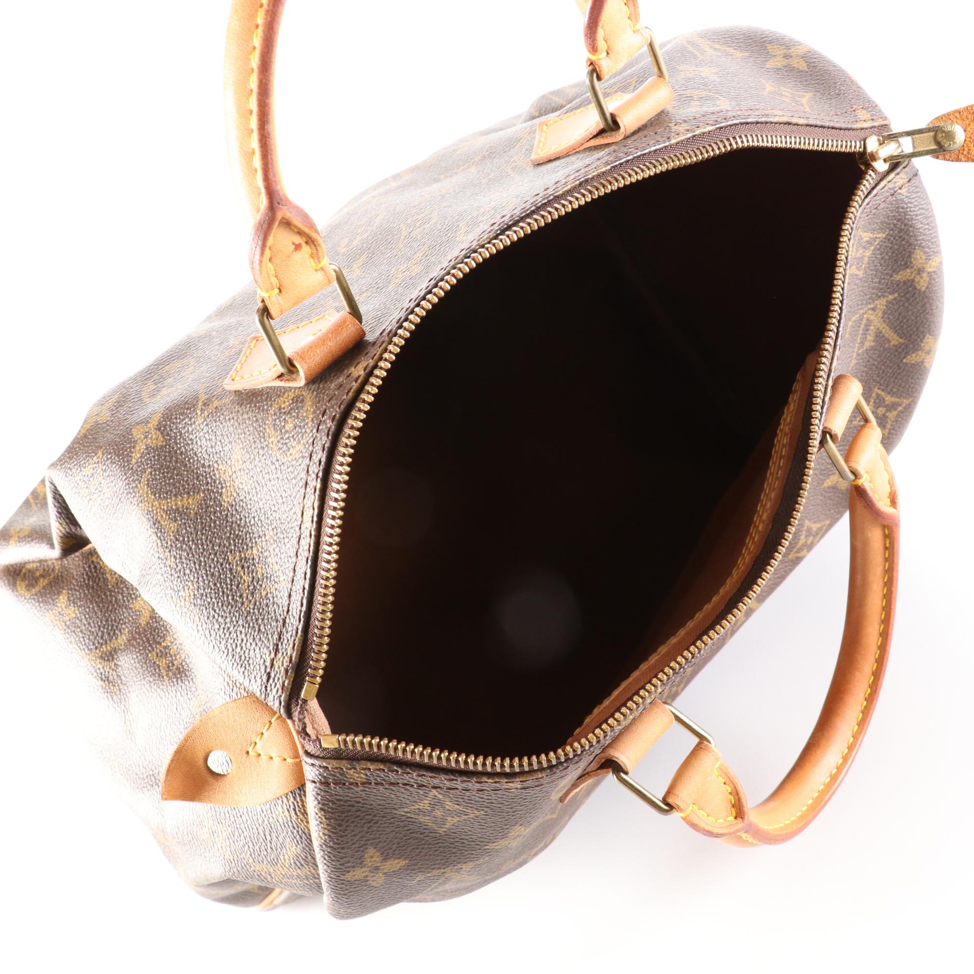 Louis Vuitton Speedy 30 in Monogram Canvas and Vachetta Leather