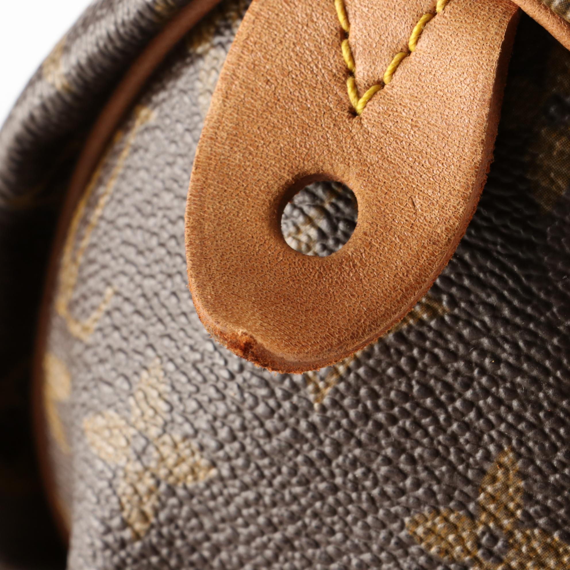 Louis Vuitton Speedy 30 in Monogram Canvas and Vachetta Leather