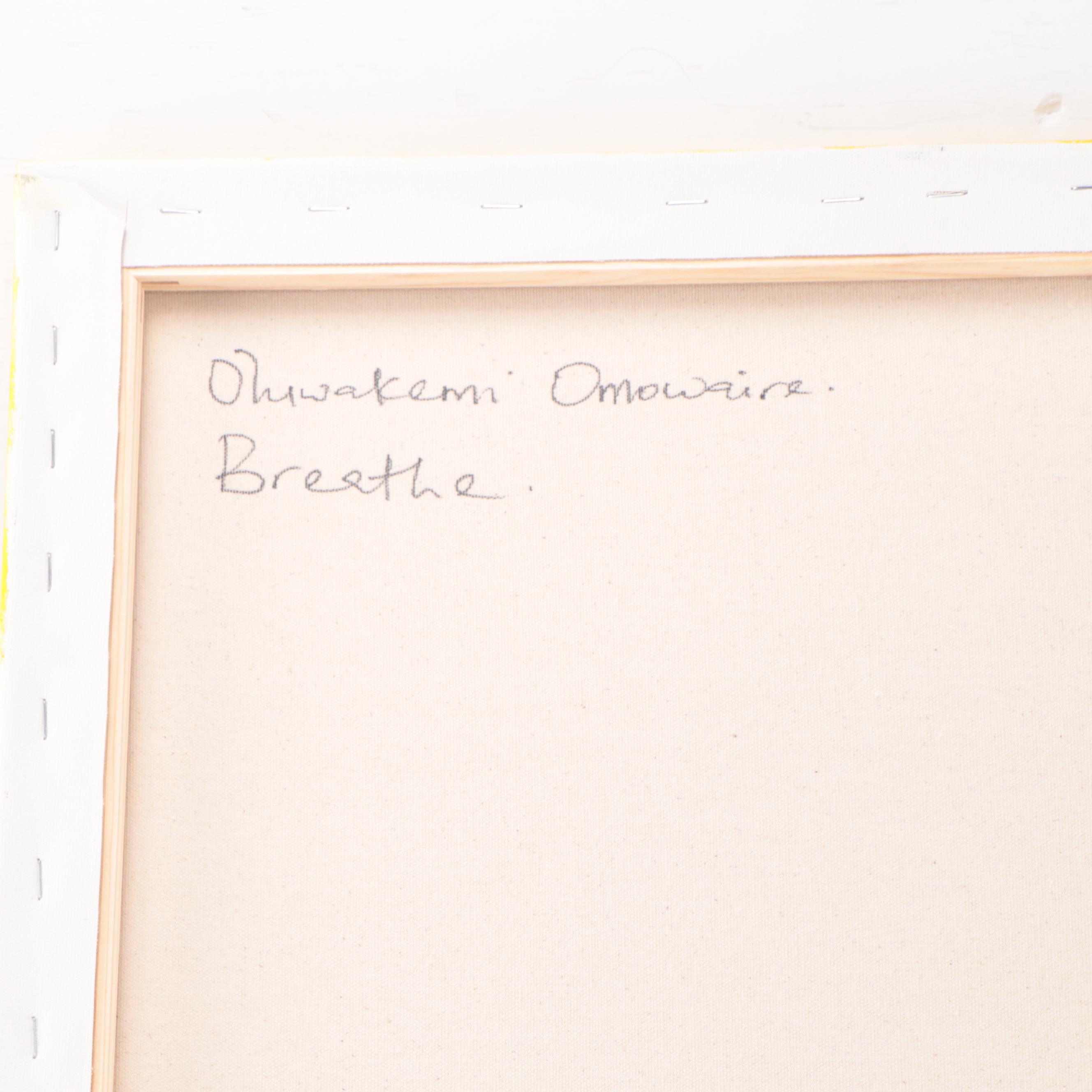 Oluwakemi Omowaire Oil Painting "Breathe," 21st Century