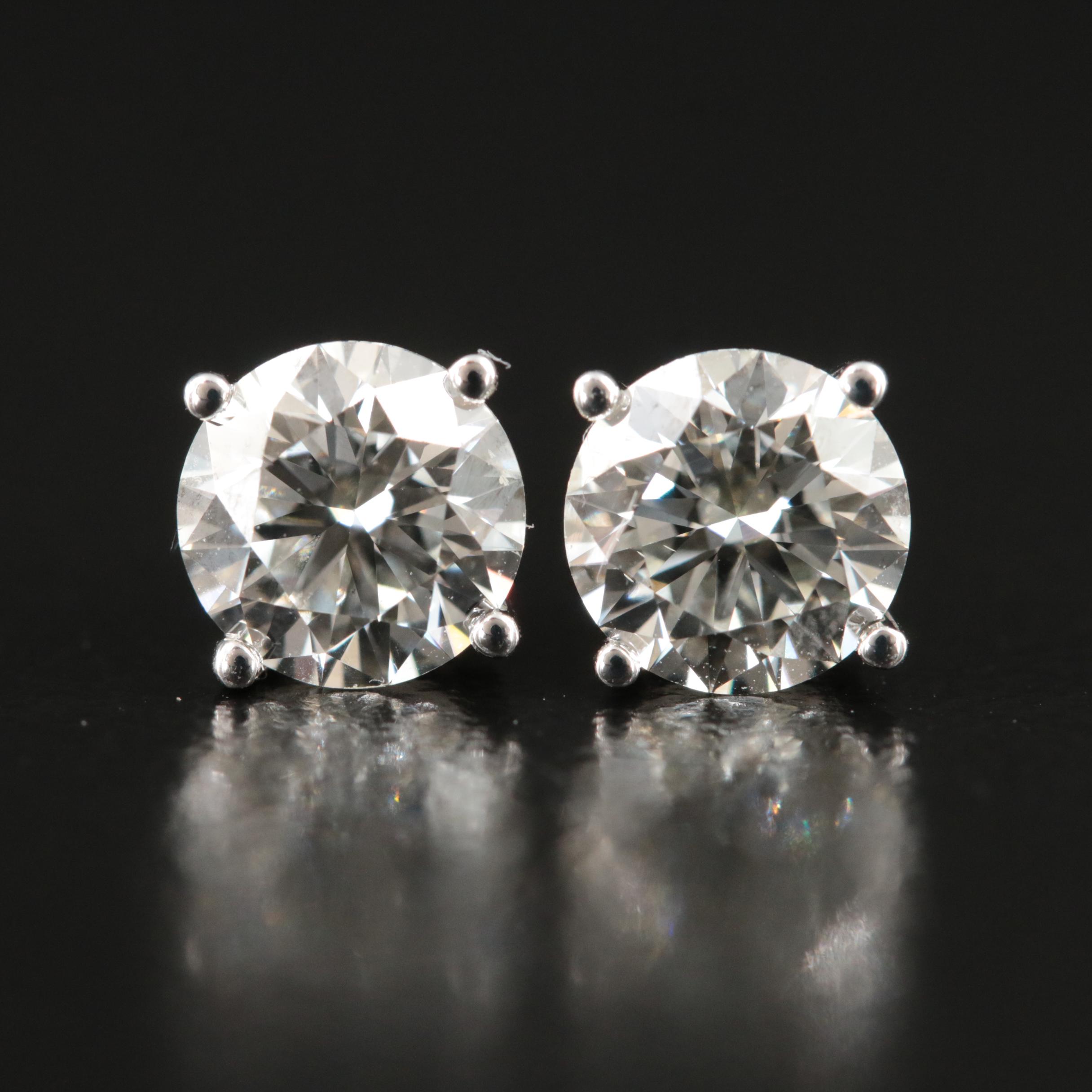 14K 1.42 CTW Lab Grown Diamond Stud Earrings