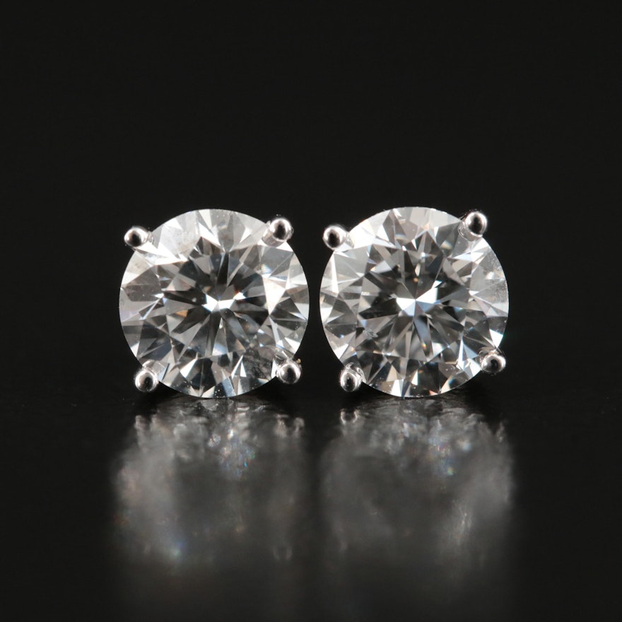 14K 1.41 CTW Lab Grown Stud Earrings