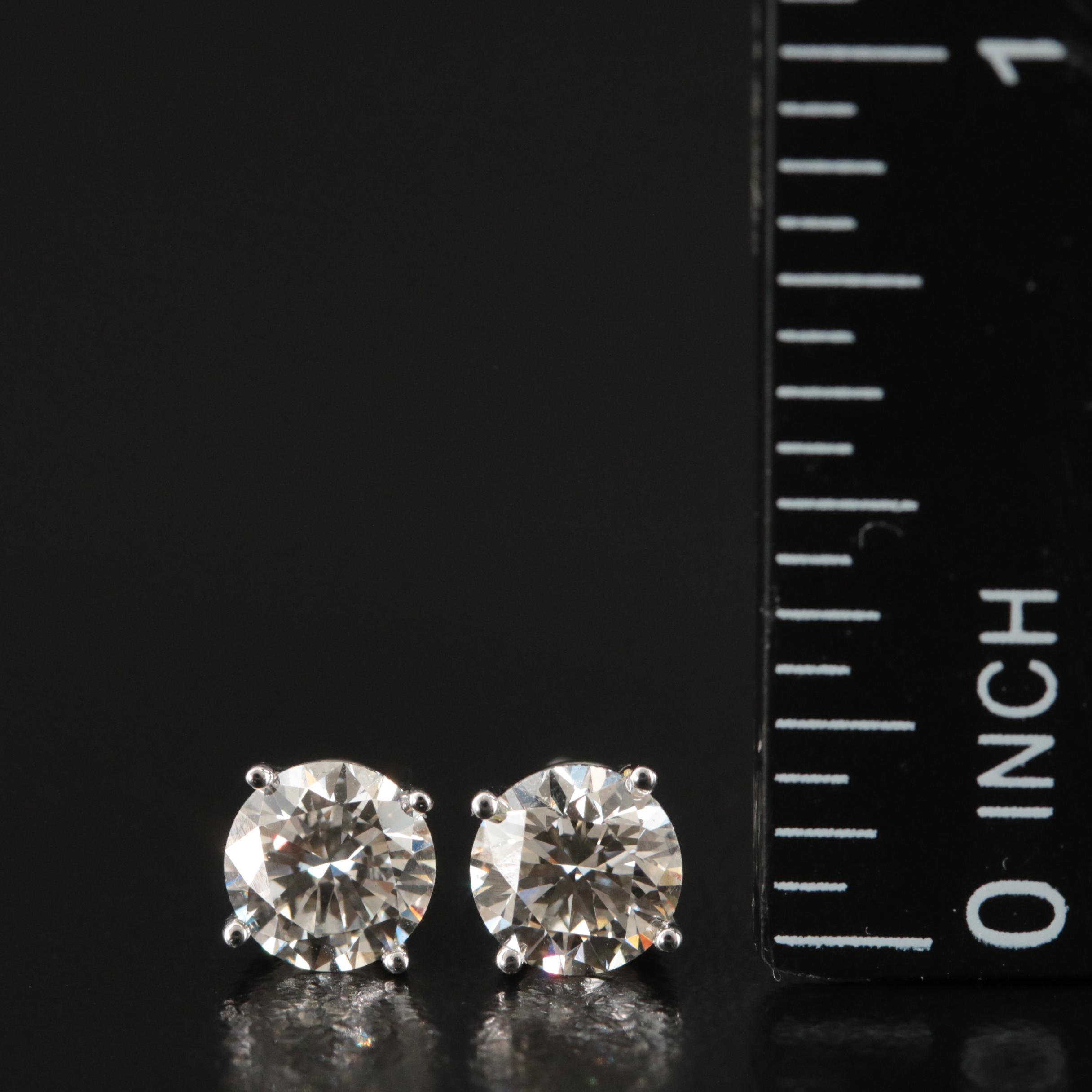 14K 1.63 CTW Lab Grown Diamond Stud Earrings