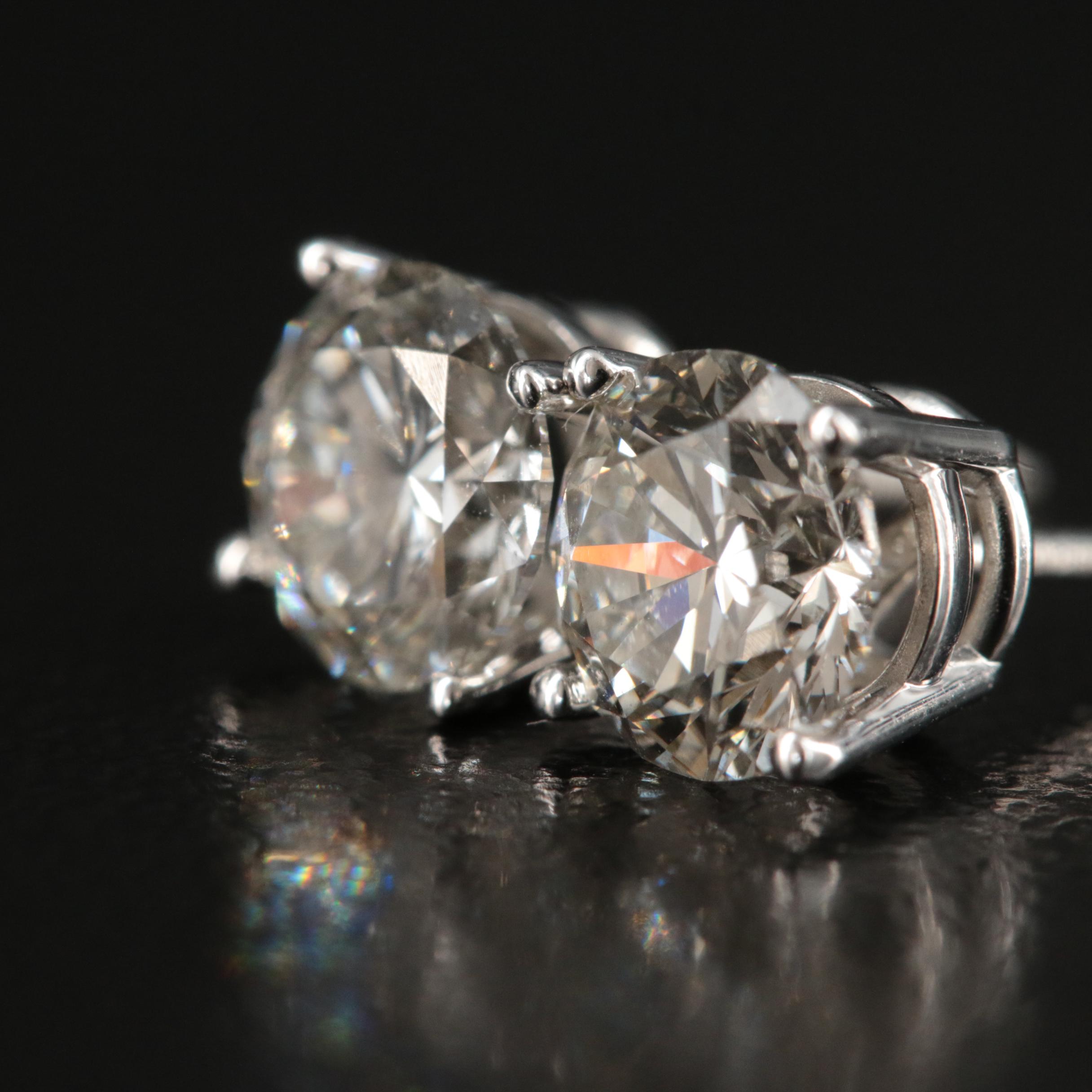 14K 1.63 CTW Lab Grown Diamond Stud Earrings