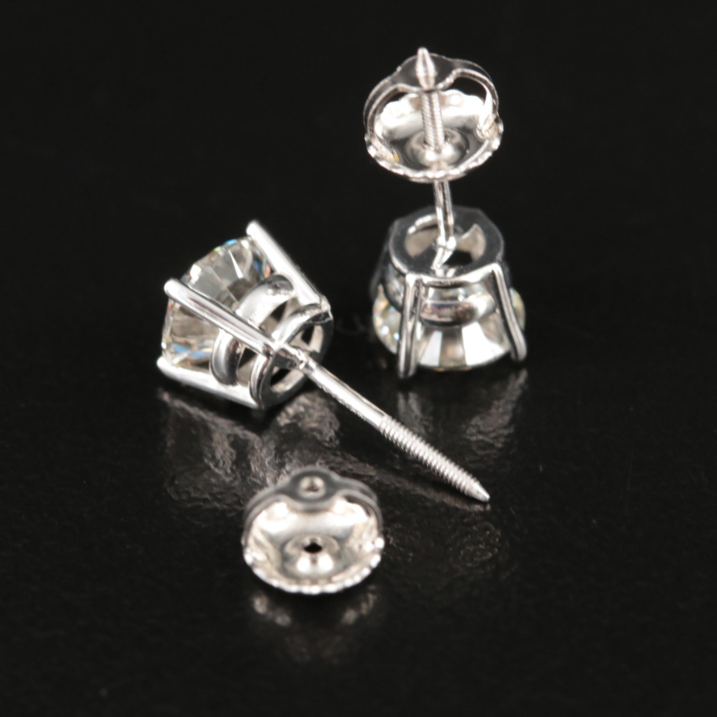 14K 1.63 CTW Lab Grown Diamond Stud Earrings