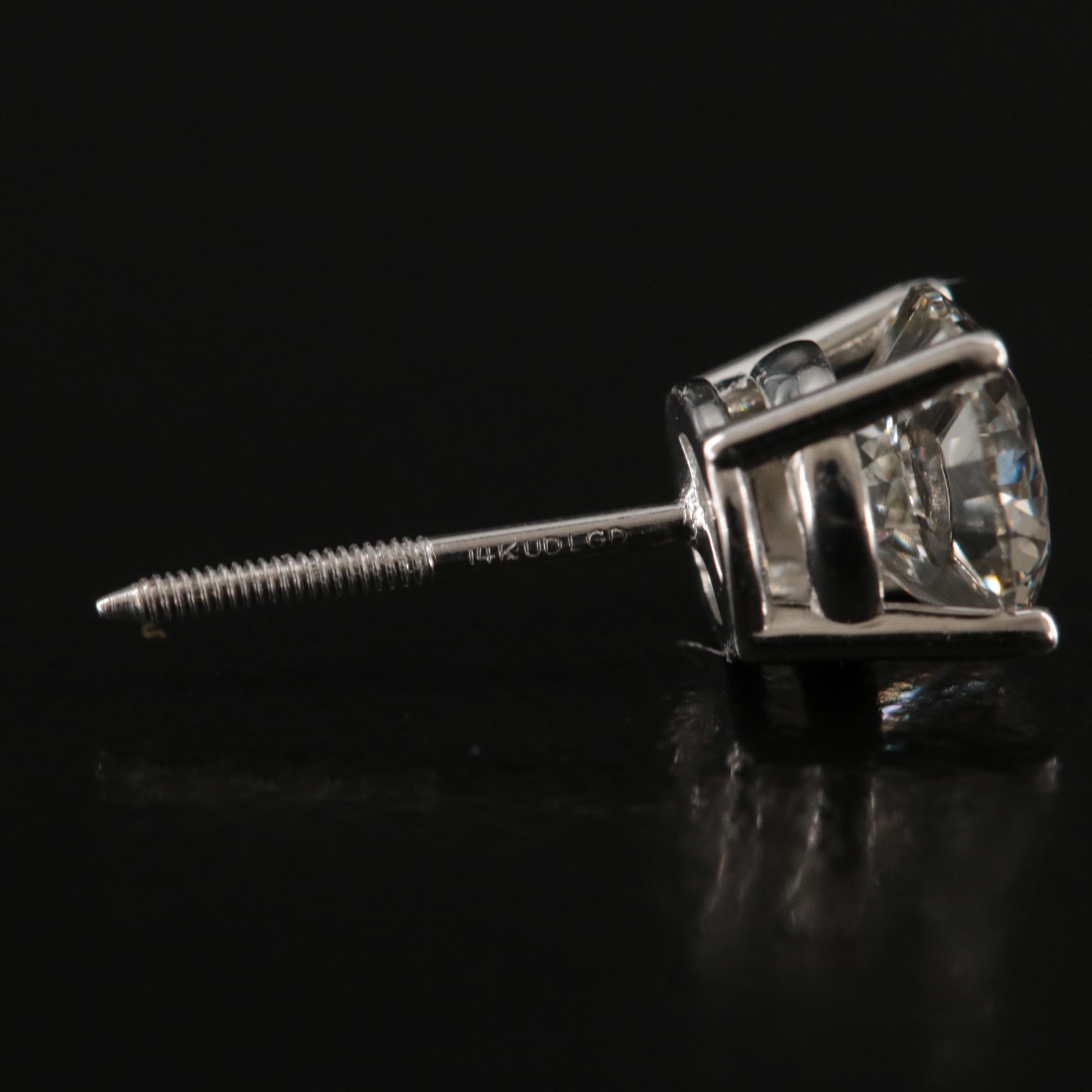 14K 1.63 CTW Lab Grown Diamond Stud Earrings