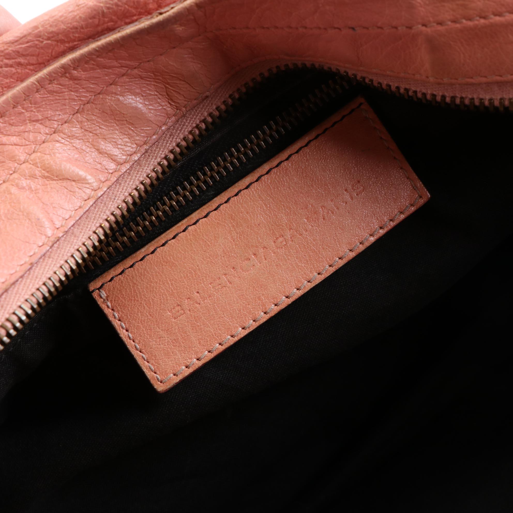 Balenciaga Motorcycle City Bag in Lambskin Leather