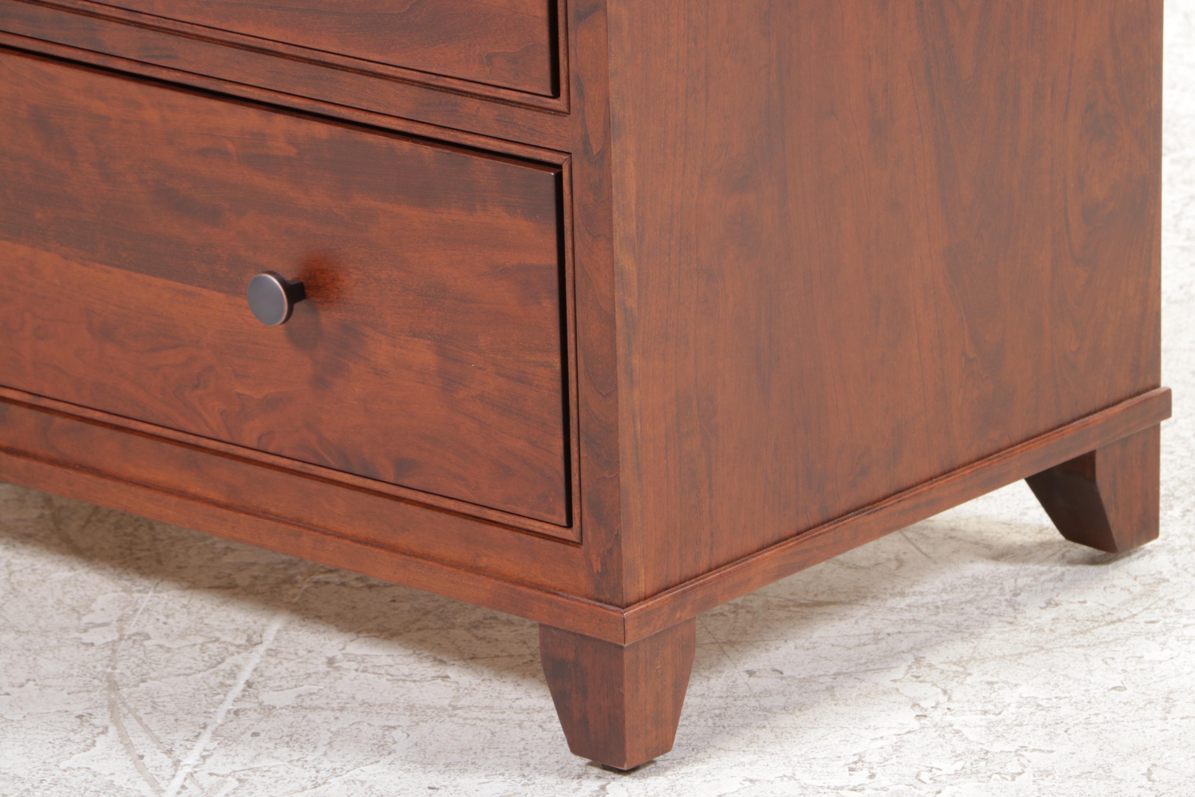 Miller Bedrooms Shaker Style Cherrywood Six-Drawer Chest