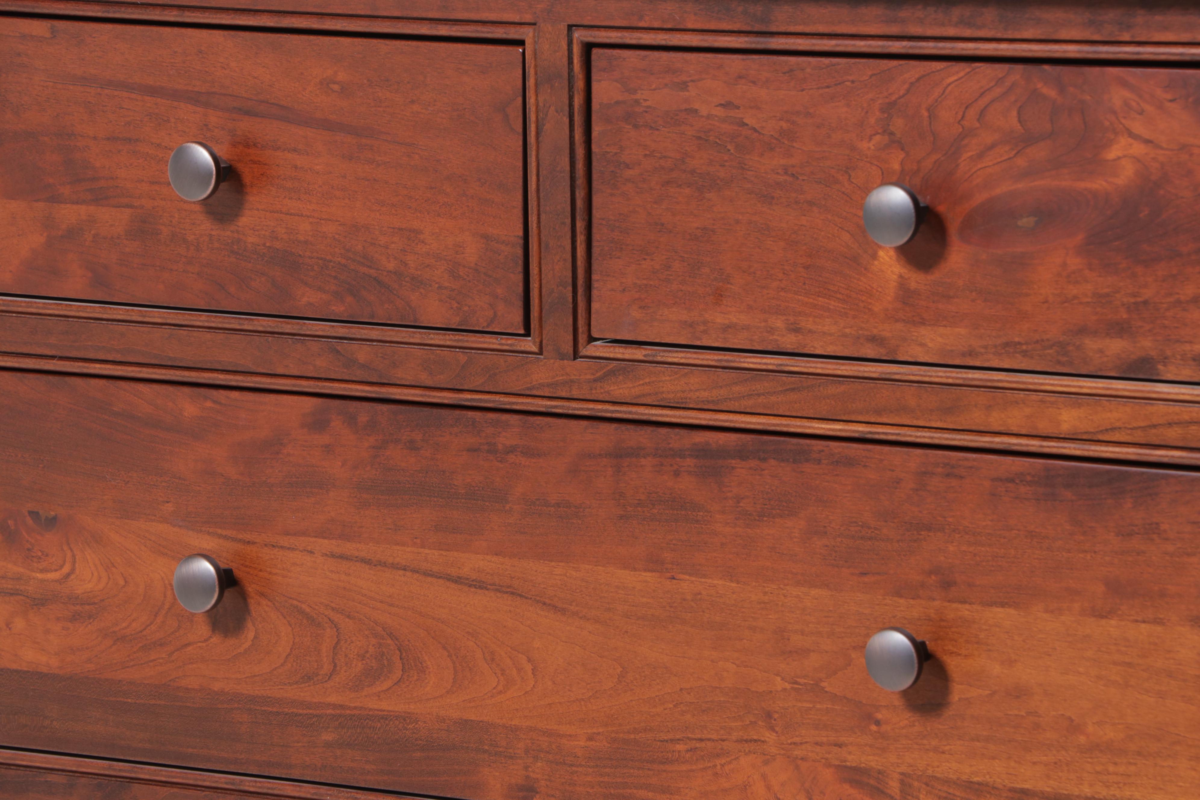 Miller Bedrooms Shaker Style Cherrywood Six-Drawer Chest