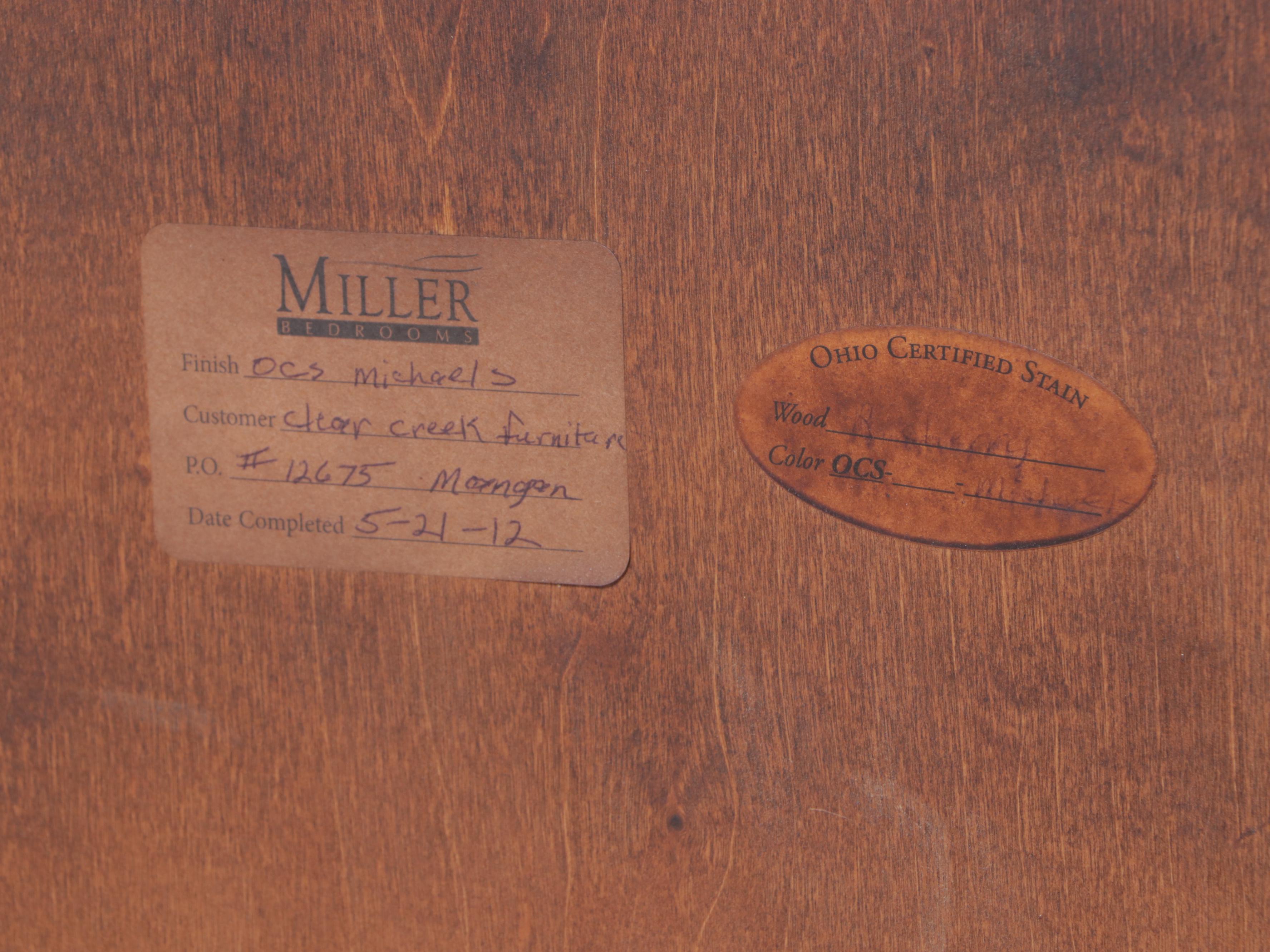 Miller Bedrooms Shaker Style Cherrywood Six-Drawer Chest