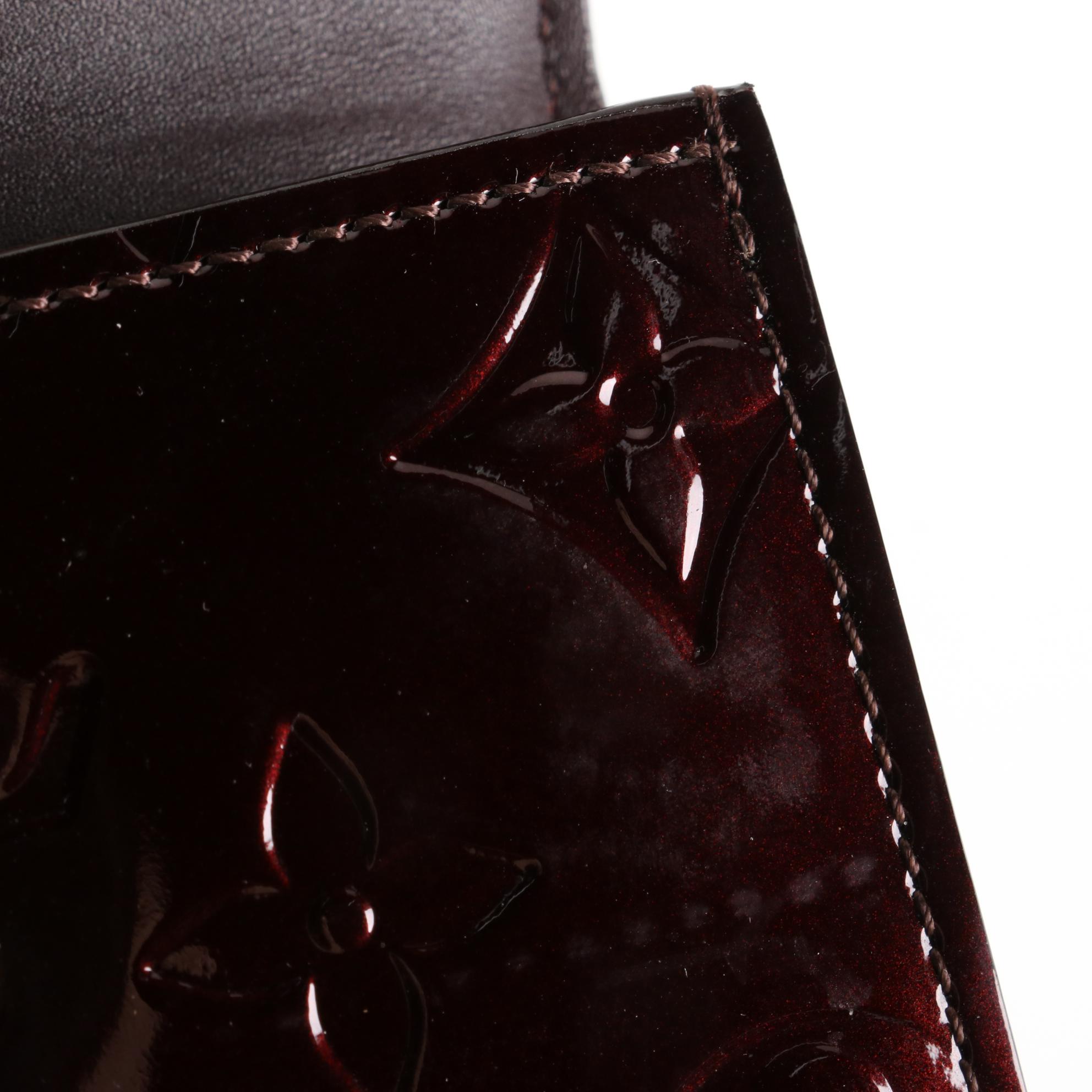 Louis Vuitton Compact Wallet in Amarante Monogram Vernis