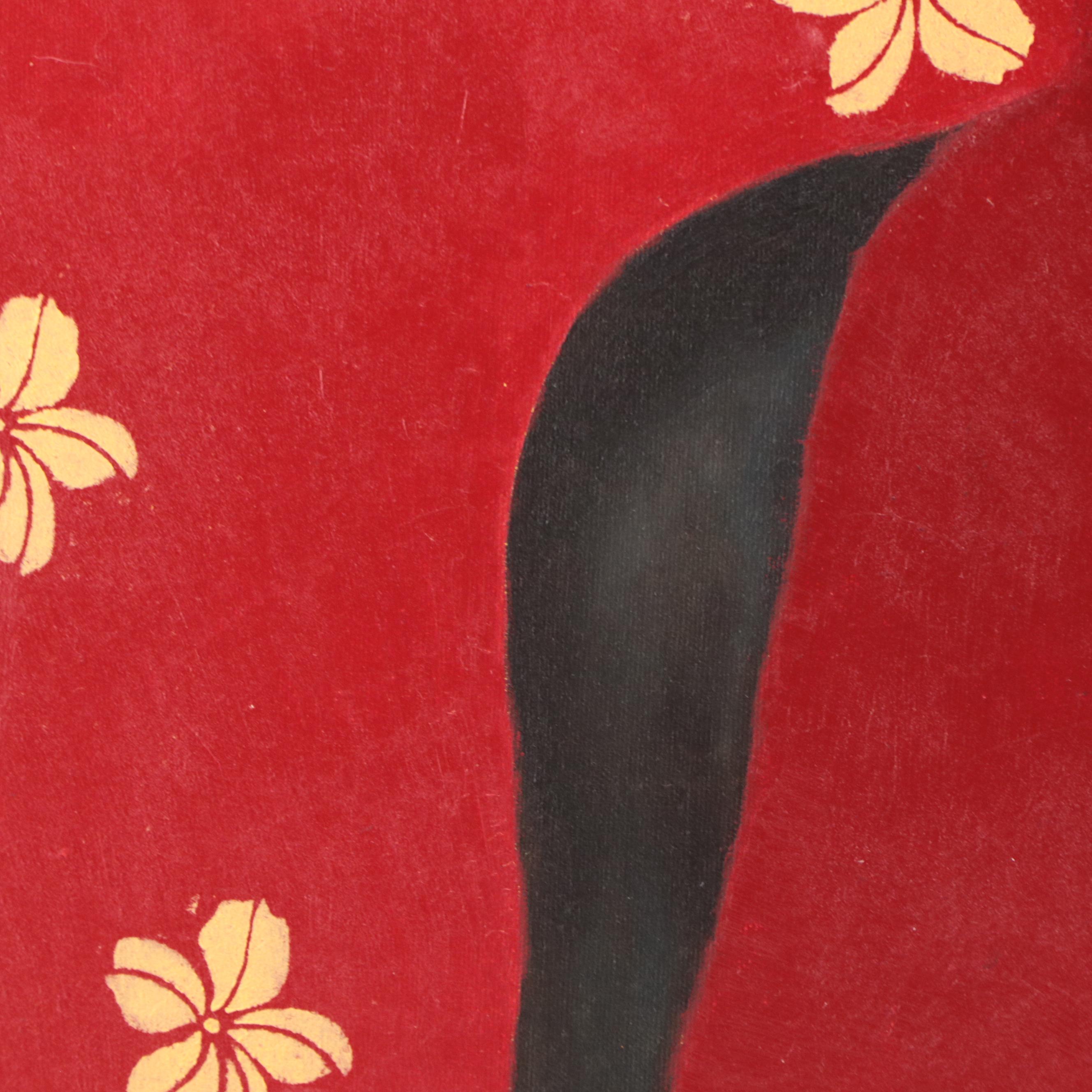 Oluwakemi Omowaire Oil Painting "The Caged Bird Will Sing," 21st Century