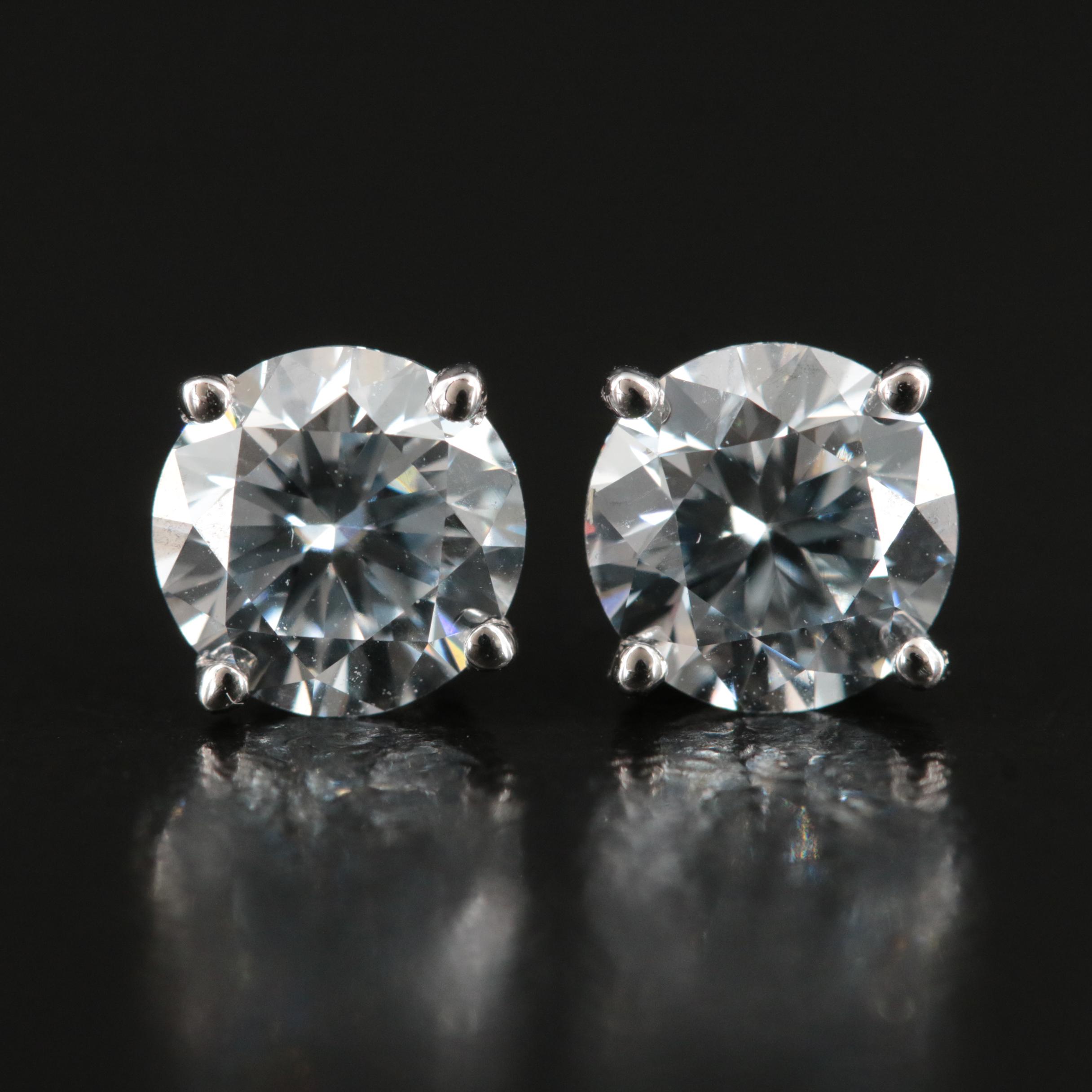 14K 1.25 CTW Lab Grown Diamond Stud Earrings