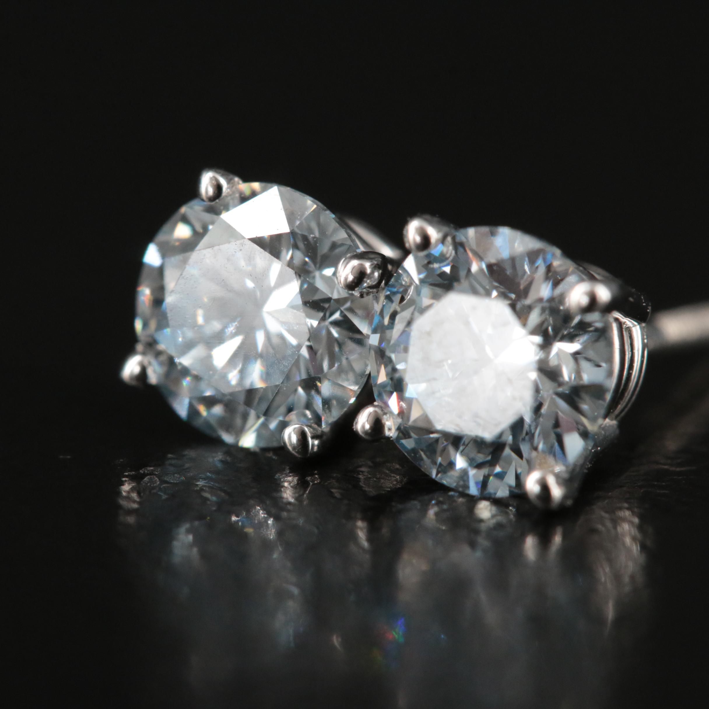 14K 1.25 CTW Lab Grown Diamond Stud Earrings