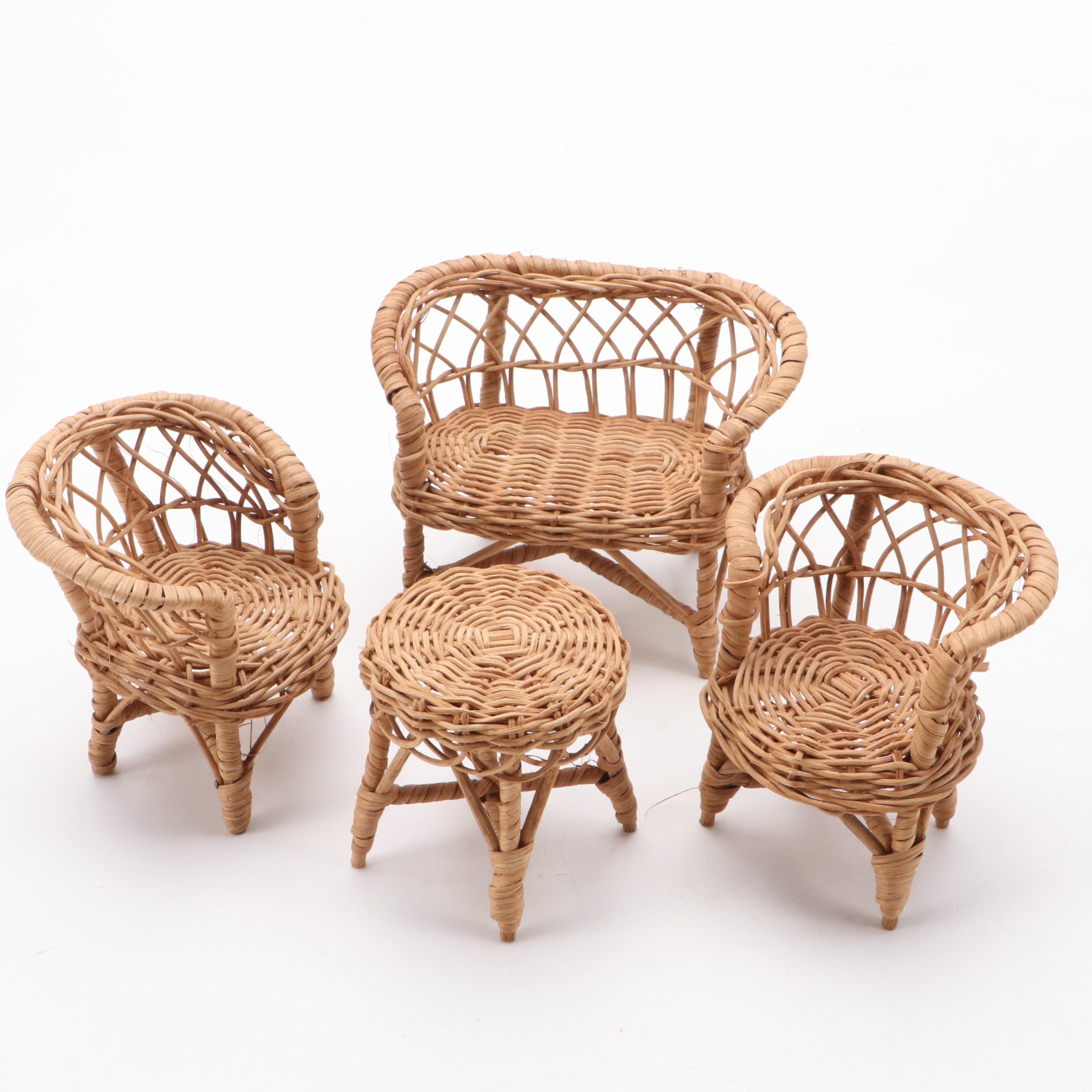 Ideal "Saucy Walker" Dolls with Marx Tin Litho Doll House and Other Furniture