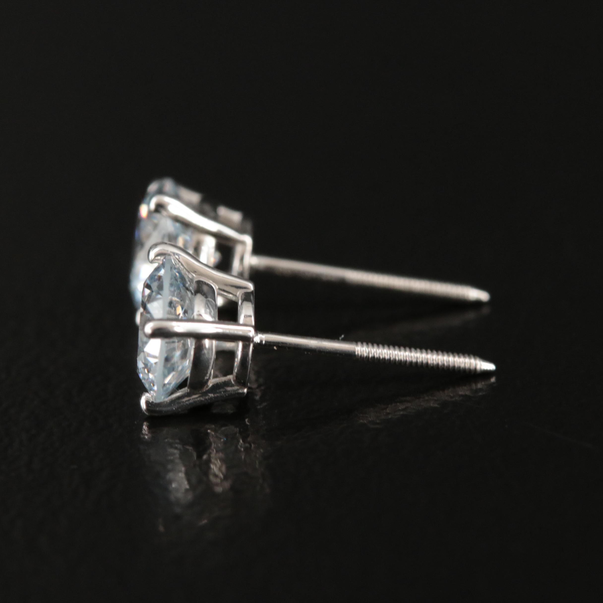 14K 1.32 CTW Lab Grown Diamond Stud Earrings