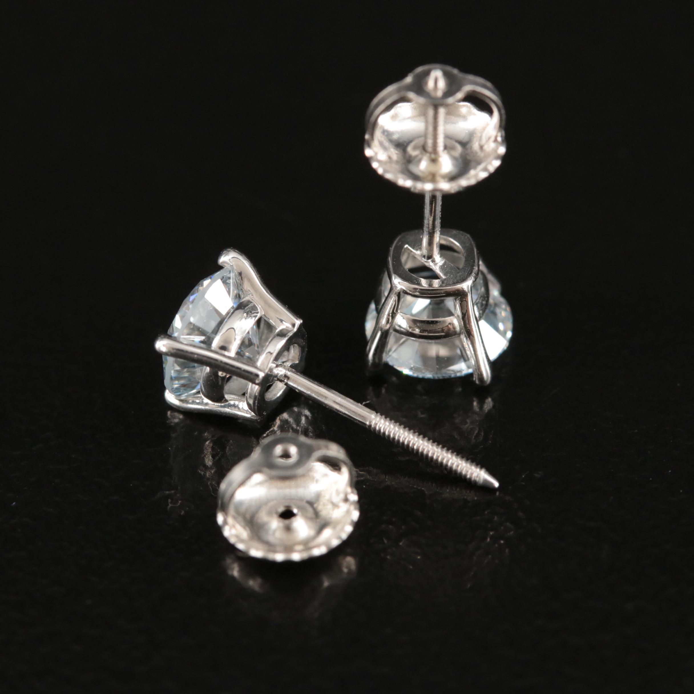 14K 1.32 CTW Lab Grown Diamond Stud Earrings