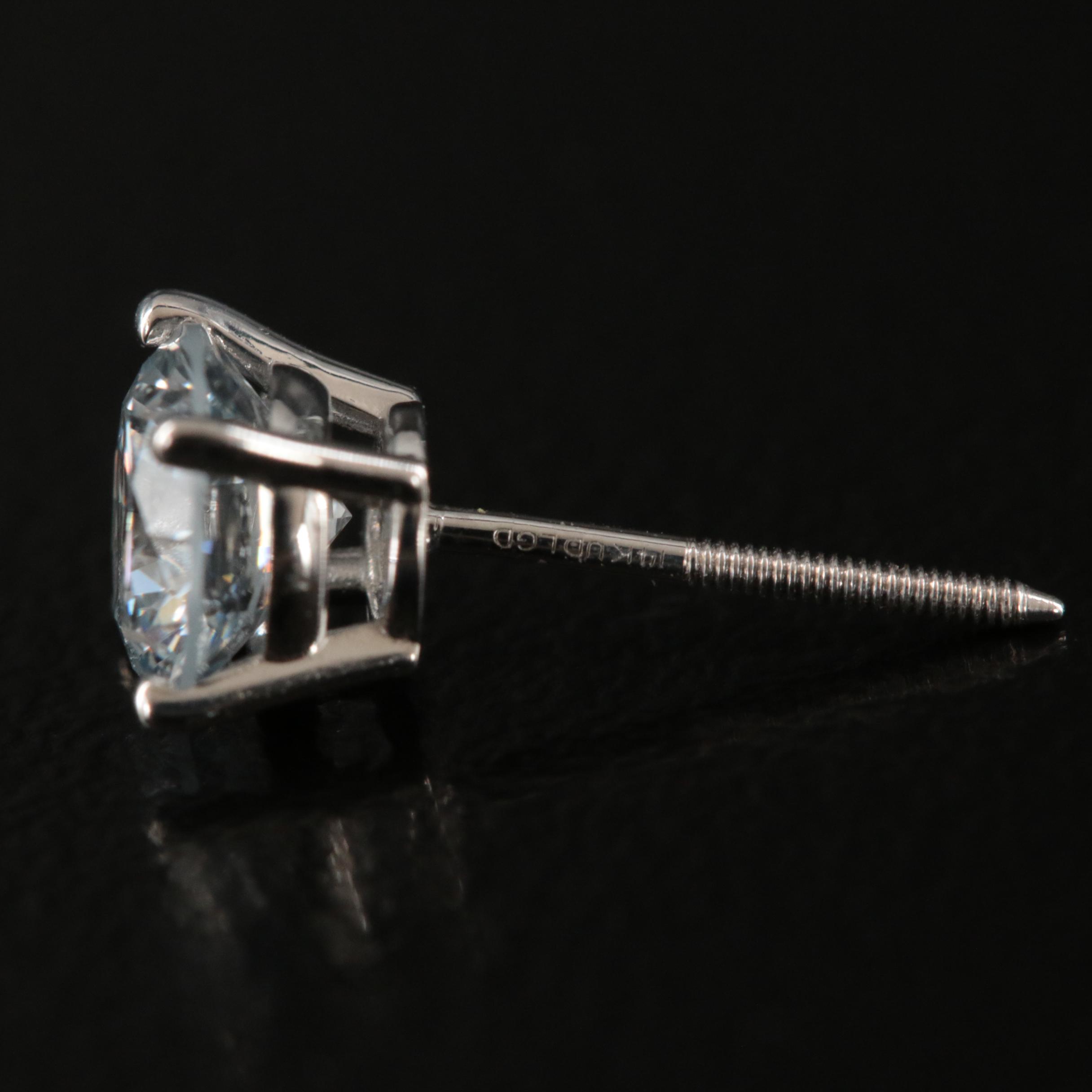 14K 1.32 CTW Lab Grown Diamond Stud Earrings