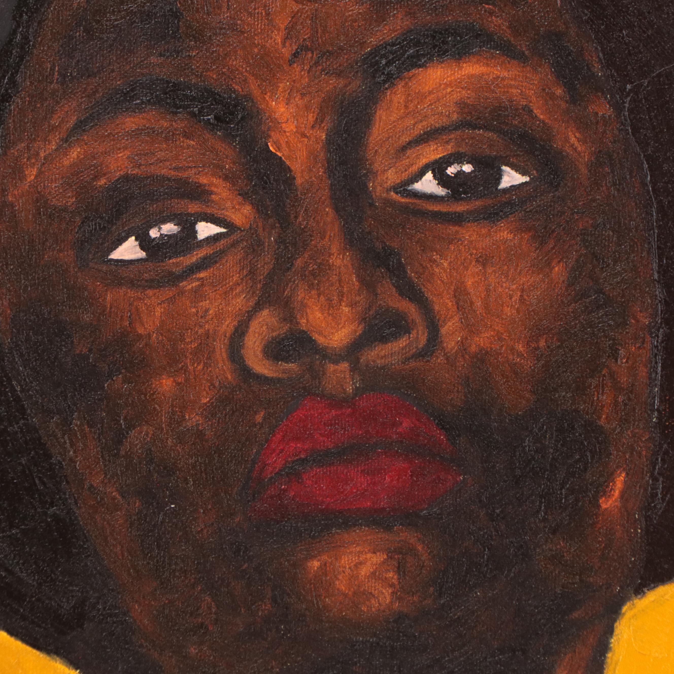 Oluwakemi Omowaire Oil Painting "Laloba Woman II," 21st Century