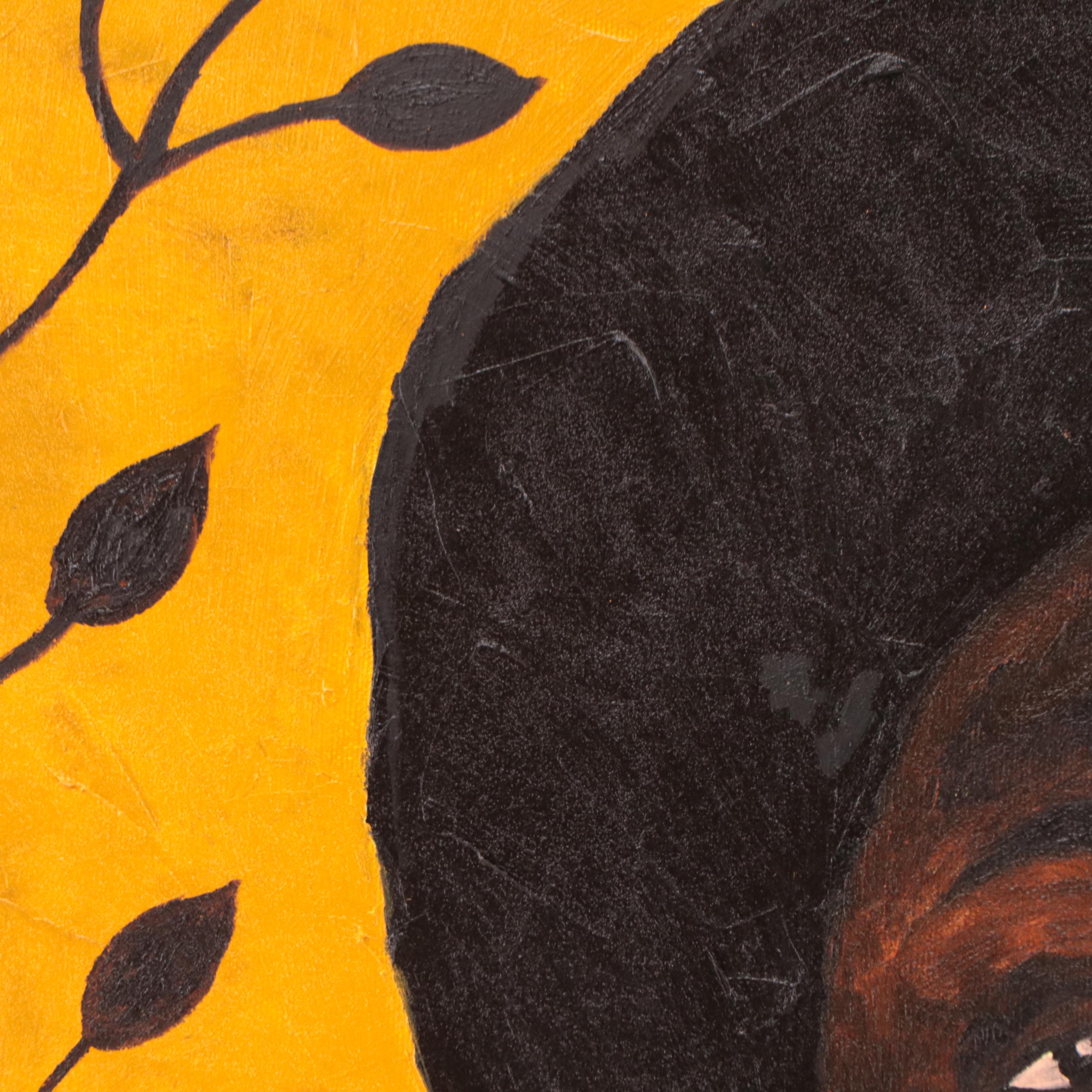 Oluwakemi Omowaire Oil Painting "Laloba Woman II," 21st Century